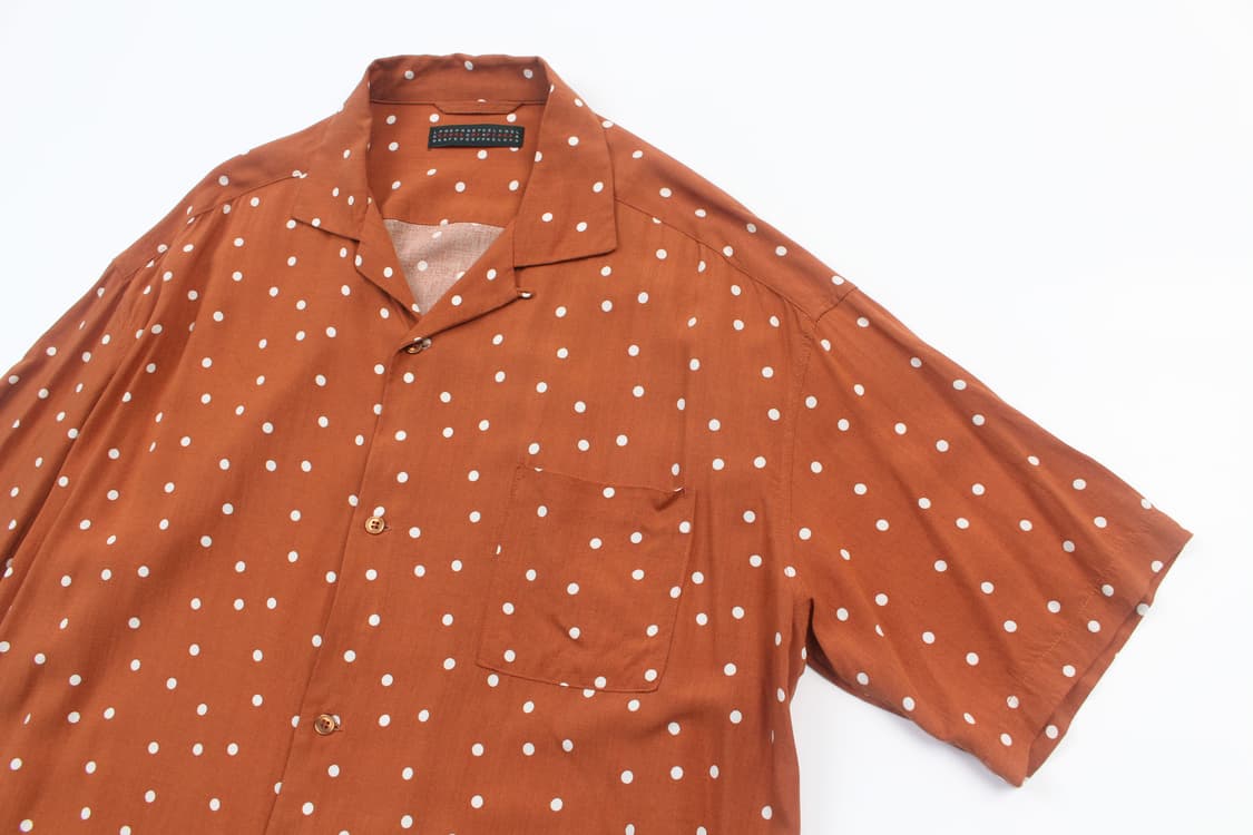 SENSE OF PLACE Dot Rayon Open Collar Shi 상품이미지3