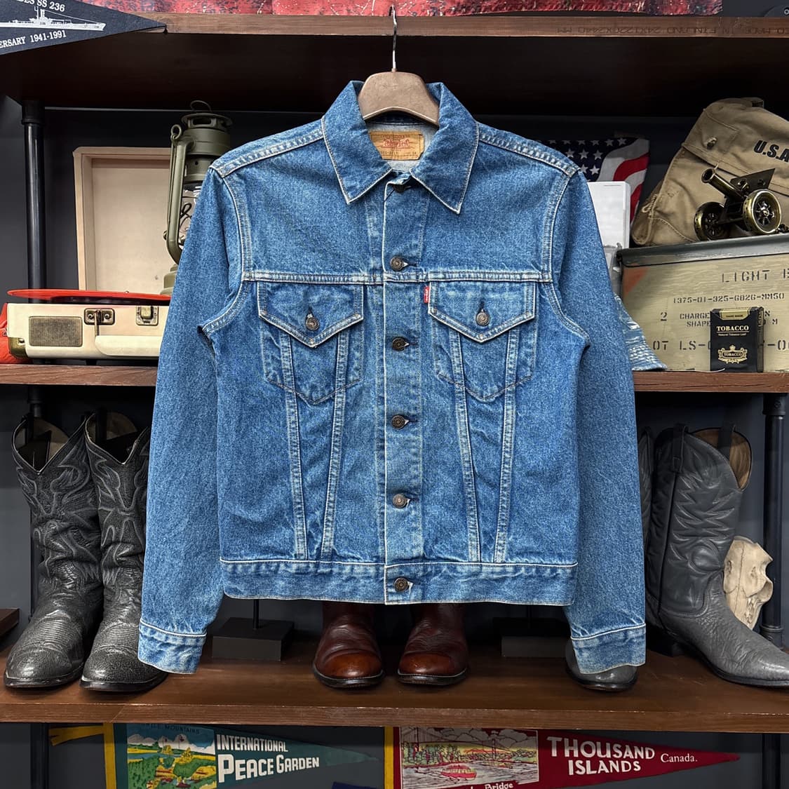 90s 리바이스 70505 빈티지 페이딩 타입3 트러커 데님자켓 N919 상품이미지1