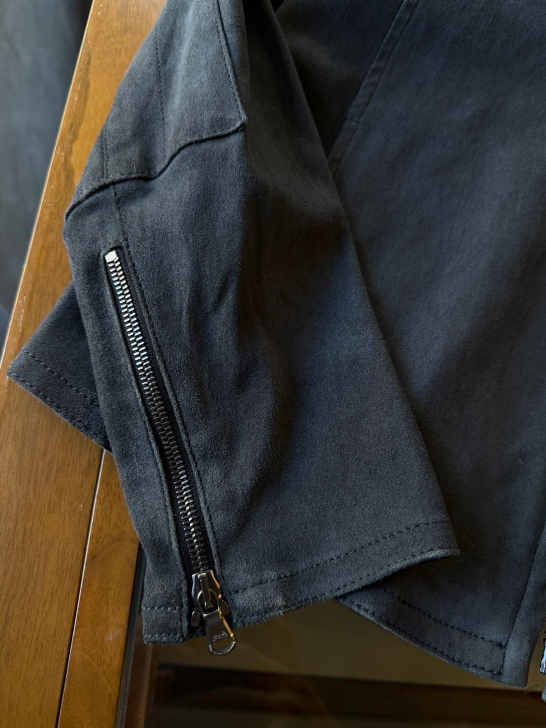 DROMe 스웨이드 싱글 라이더 자켓 100~105 상품이미지10