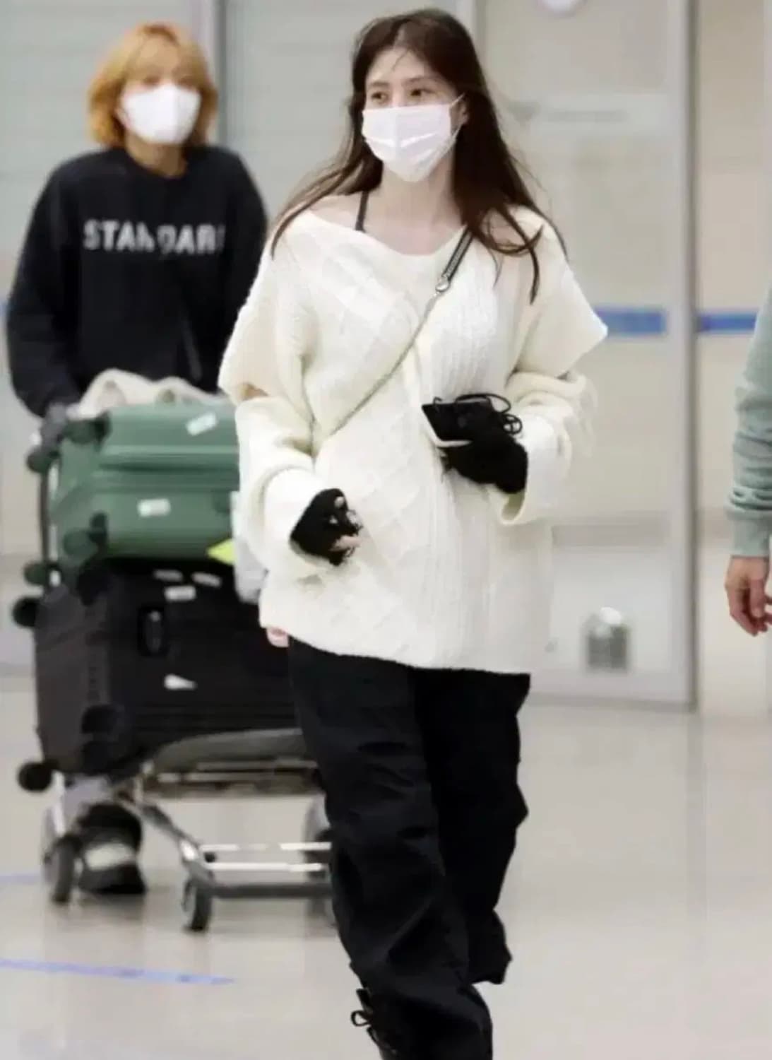 트리밍버드 sleeve slit boat neck knit 니트 그레이 상품이미지5