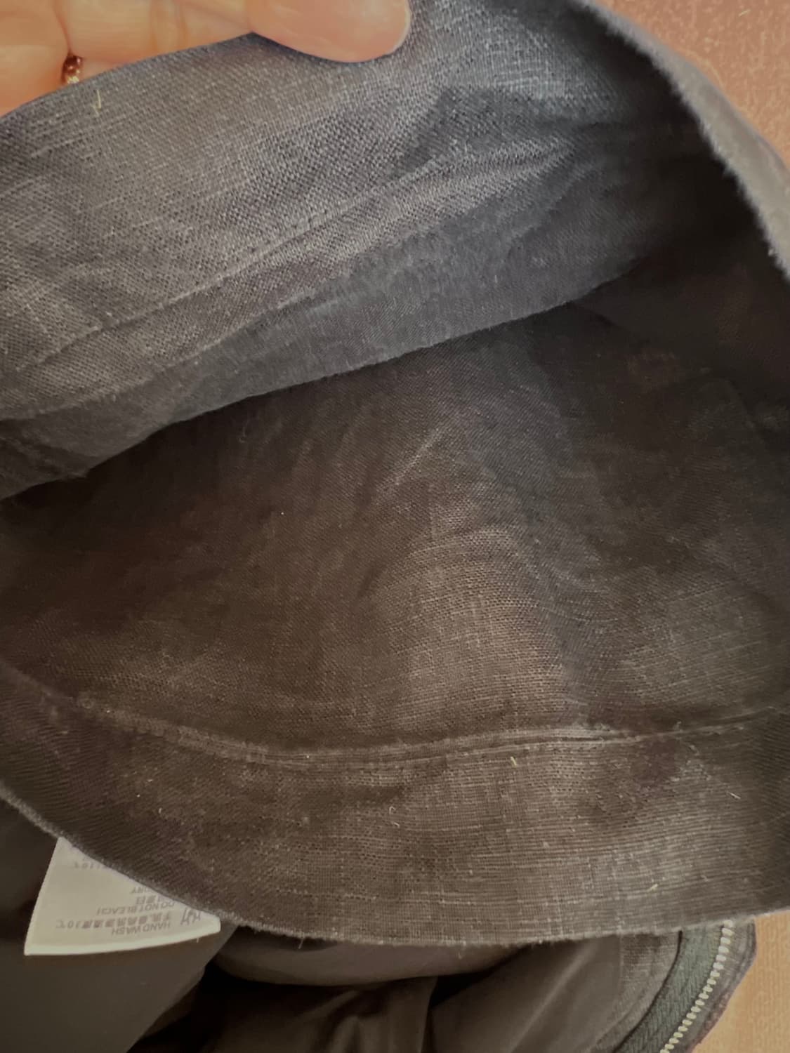 쇼핑몰 여성 블랙 린넨바지 세미와이드핏팬츠 상품이미지8