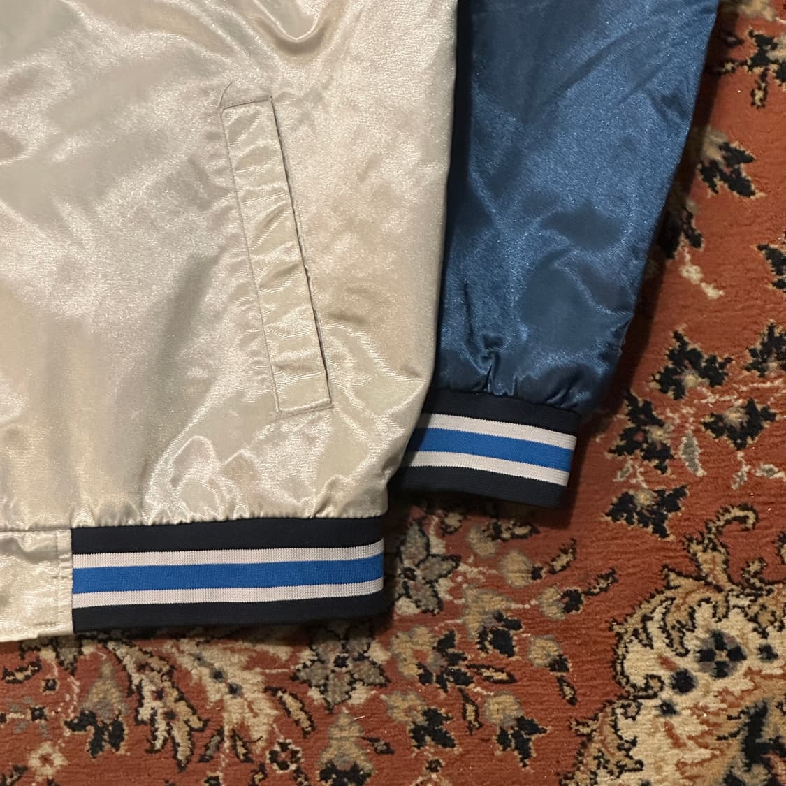 MLB (2006) 뉴욕 양키스 새틴 바시티 자켓 (L-XL) 상품이미지4