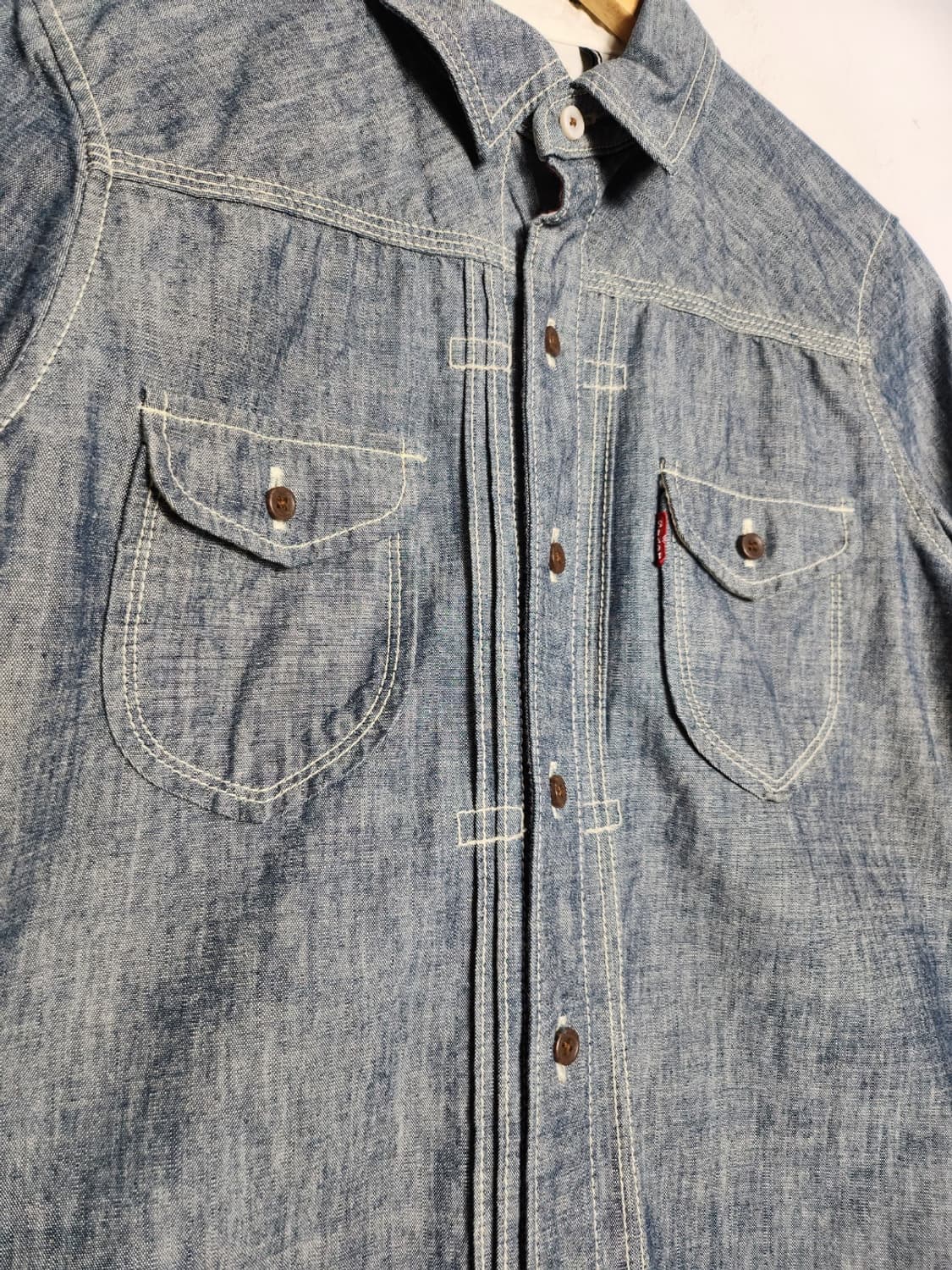 M 리바이스 메이드 인 재팬 샴브레이 워크 셔츠 상품이미지2