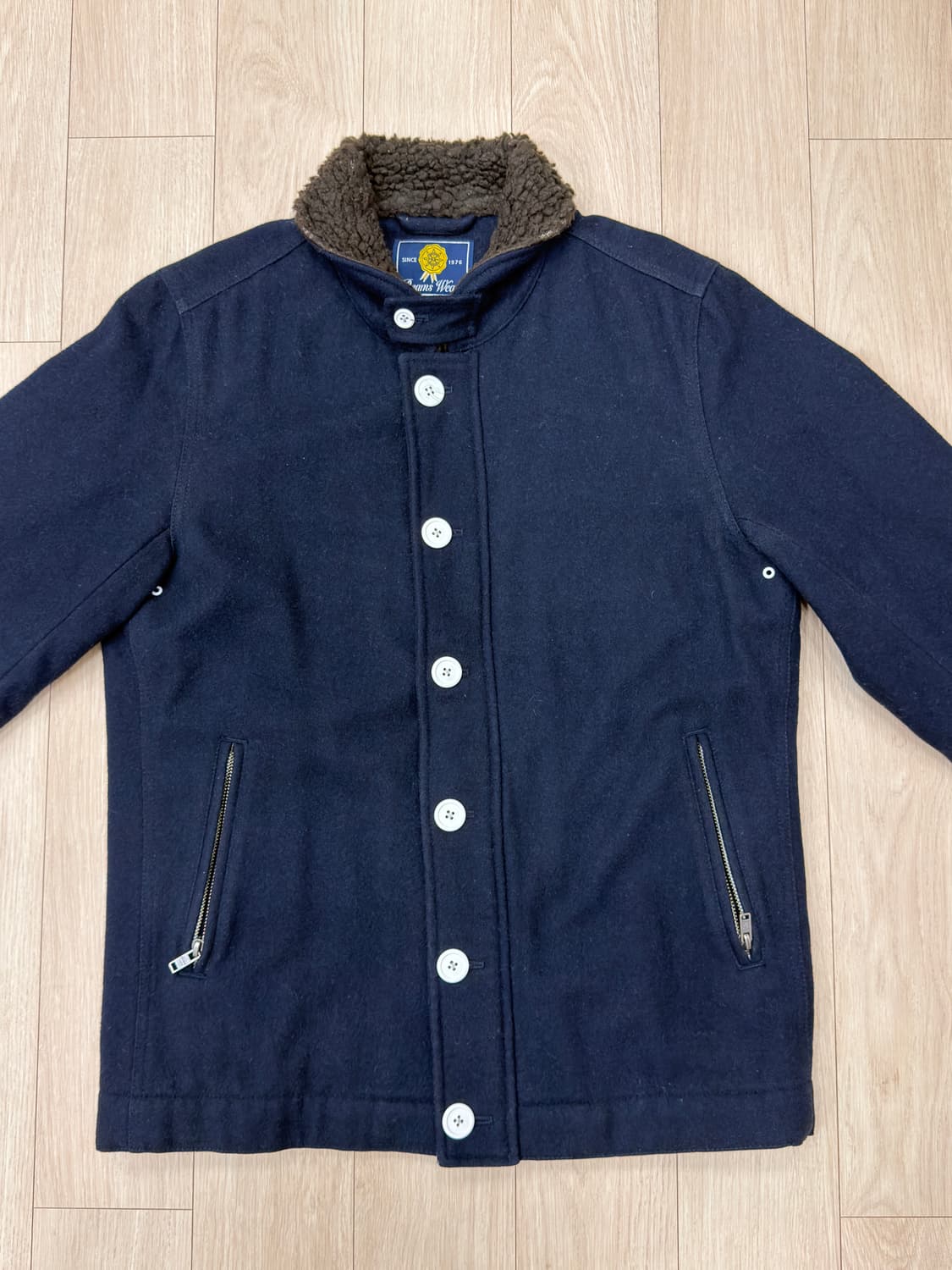 BEAMS 빔즈웨어 셰르파 자켓 M 네이비 상품이미지1