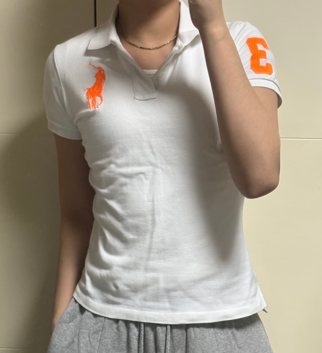 폴로 랄프로렌 빅포니 화이트 카라티  상품이미지1