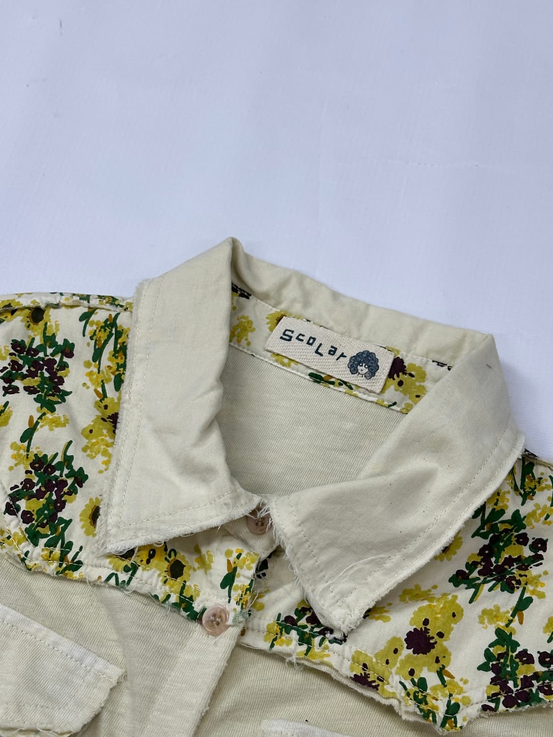 🤎재팬 scolar 패턴 포레스트 셔츠🤎 포켓 빈티지 에스닉 히피  상품이미지4