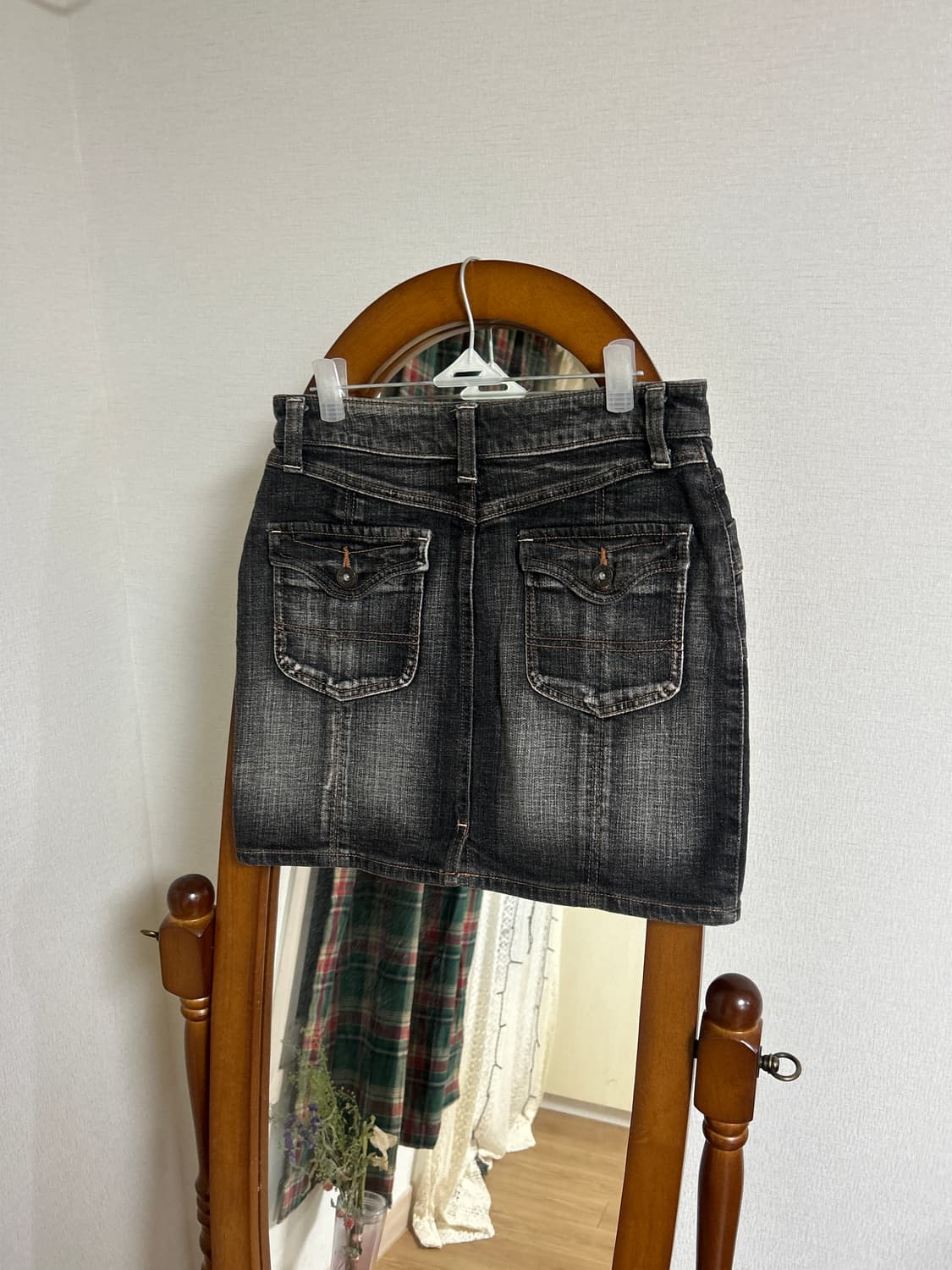 흑청 데님스커트 상품이미지2