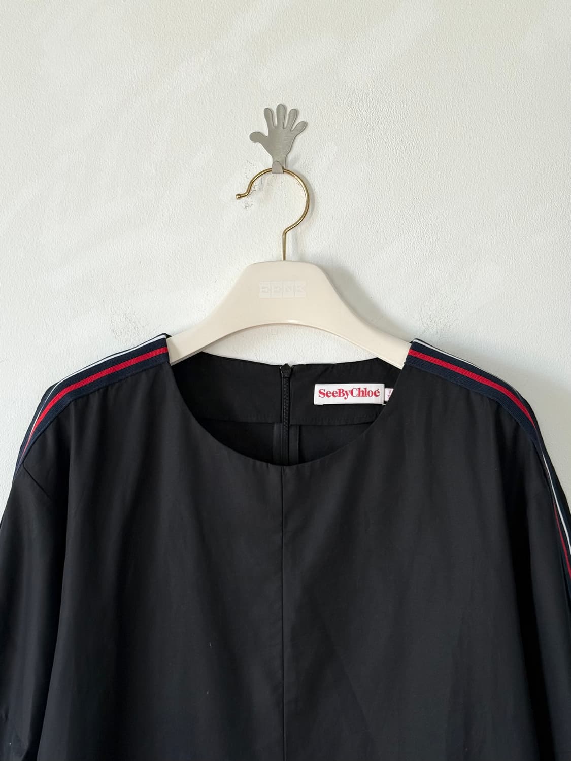 See By Chloé 씨바이끌로에 배색 라인 원피스 상품이미지2