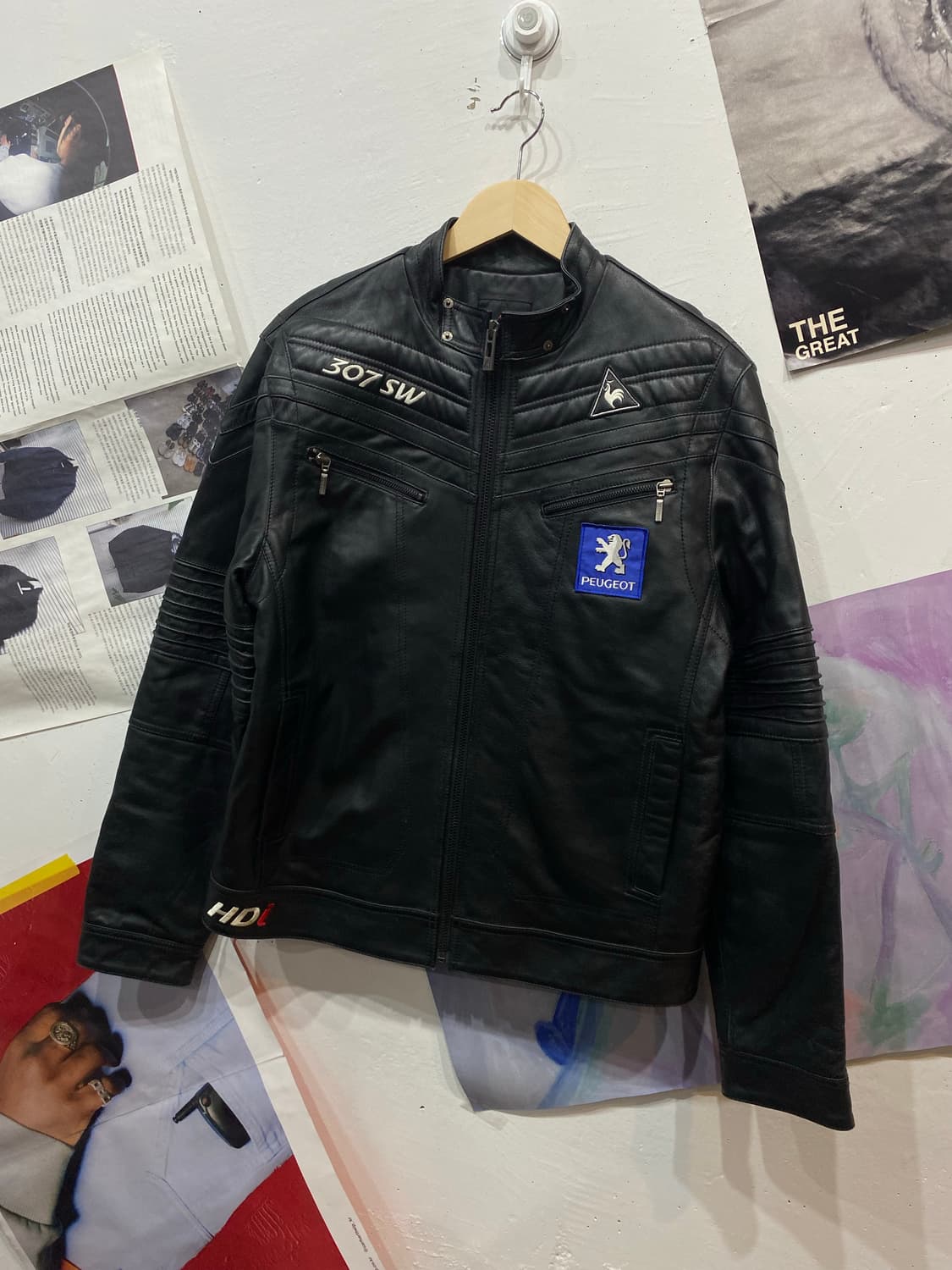 르꼬끄 푸조 양가죽 레이싱 라이더 자켓  상품이미지2