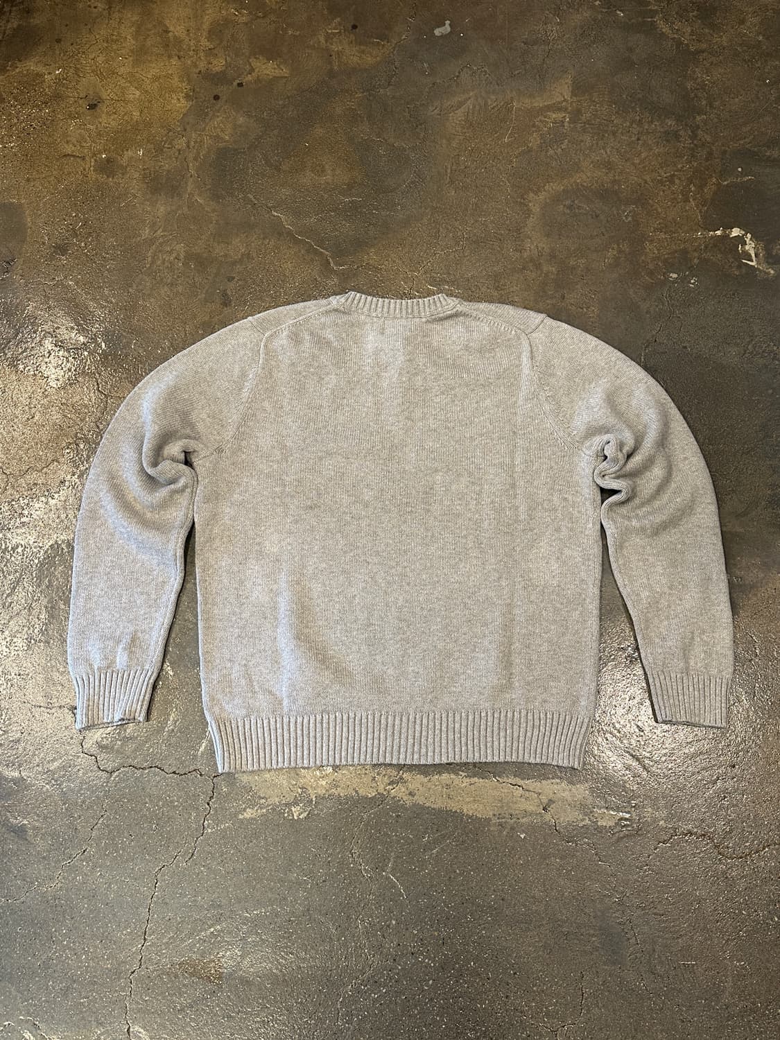 L.L.Bean 엘엘빈 브이넥 그레이 니트 L 상품이미지2