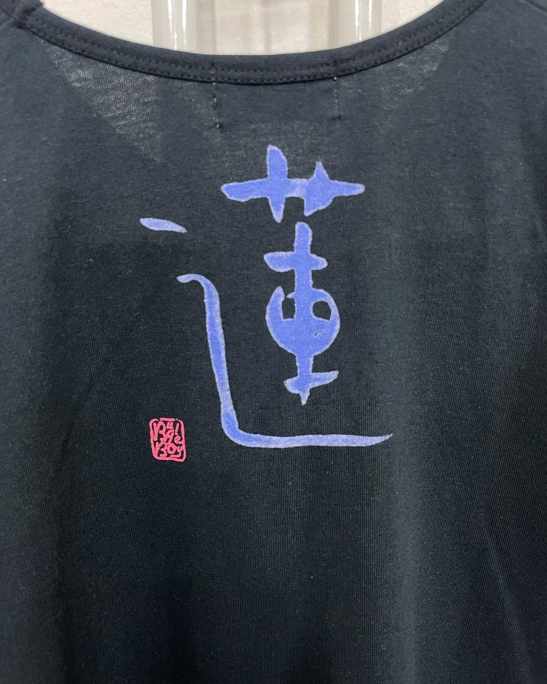 연꽃 네이비 반팔티 상품이미지4