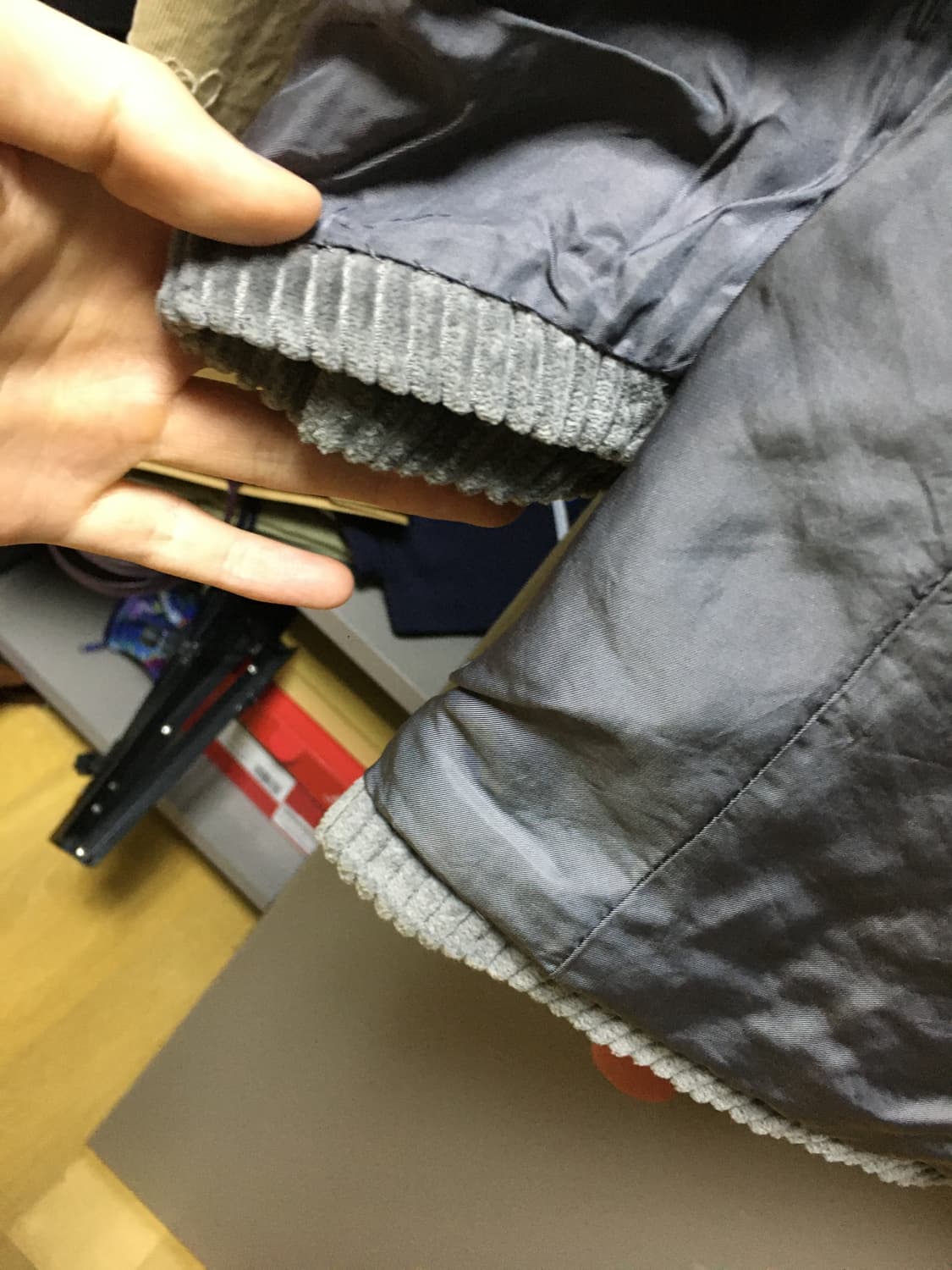 90's 꼼데가르송 다나카 옴므 리버서블 코듀로이 큐프라 자켓 상품이미지9