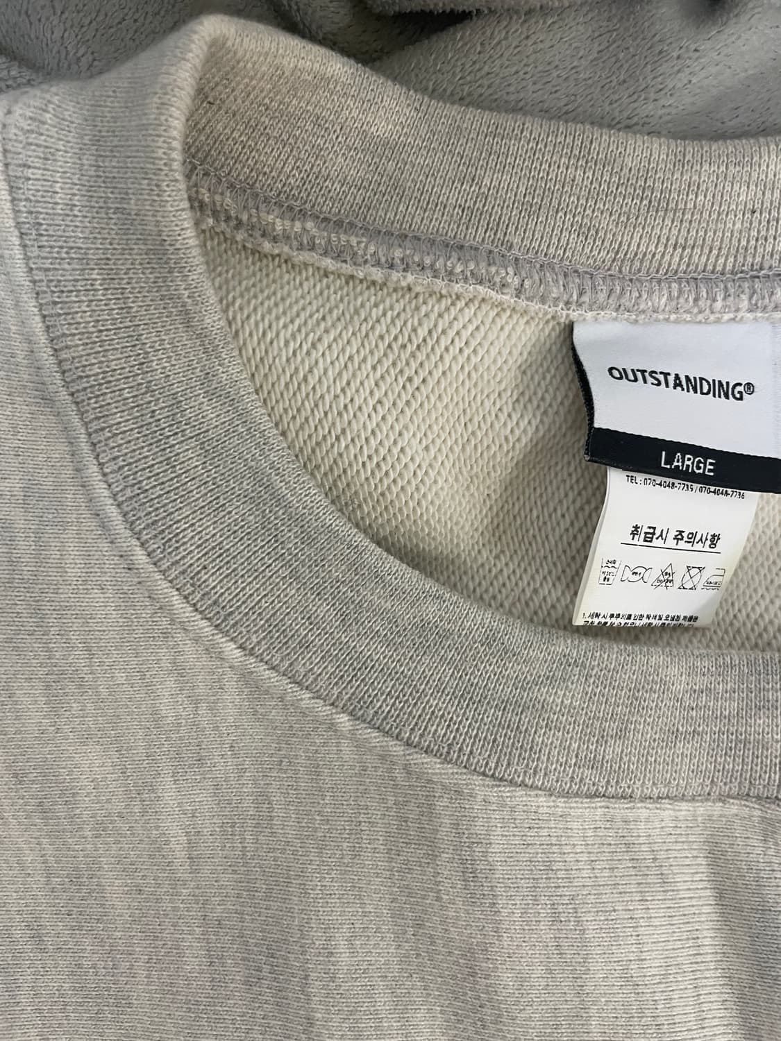 아웃스탠딩 맨투맨V.S.C SWEAT(WILD TEXAS)_1% OAT 상품이미지7