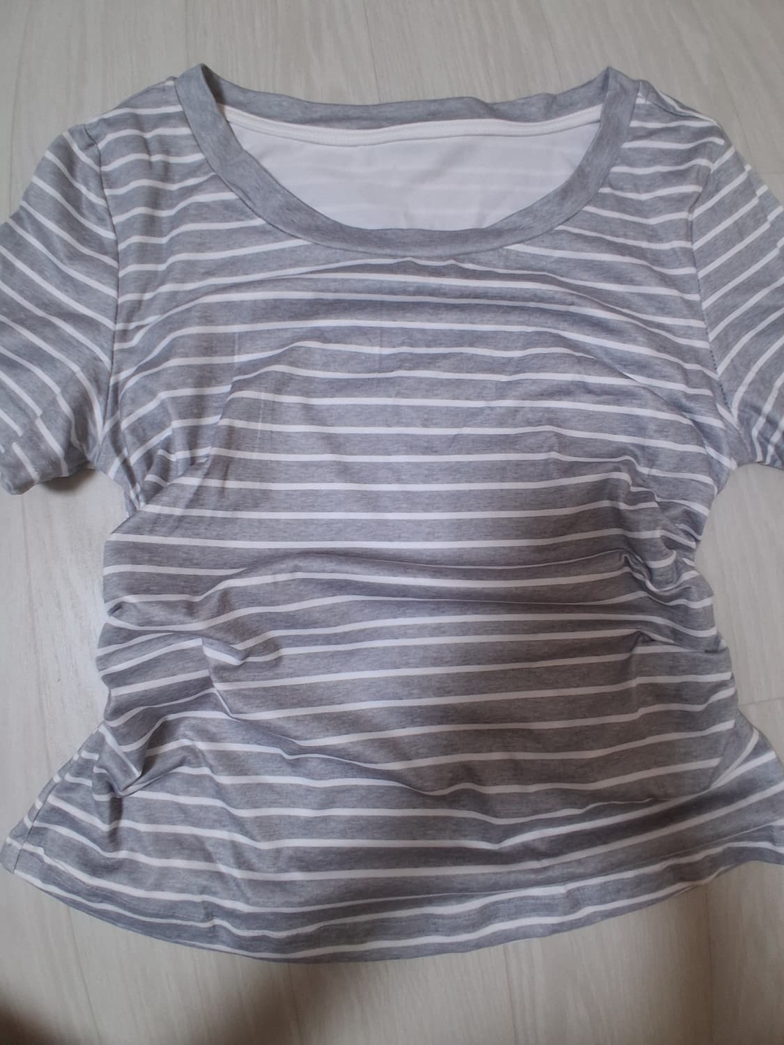 no브랜드 줄무늬 티셔츠 상품이미지1