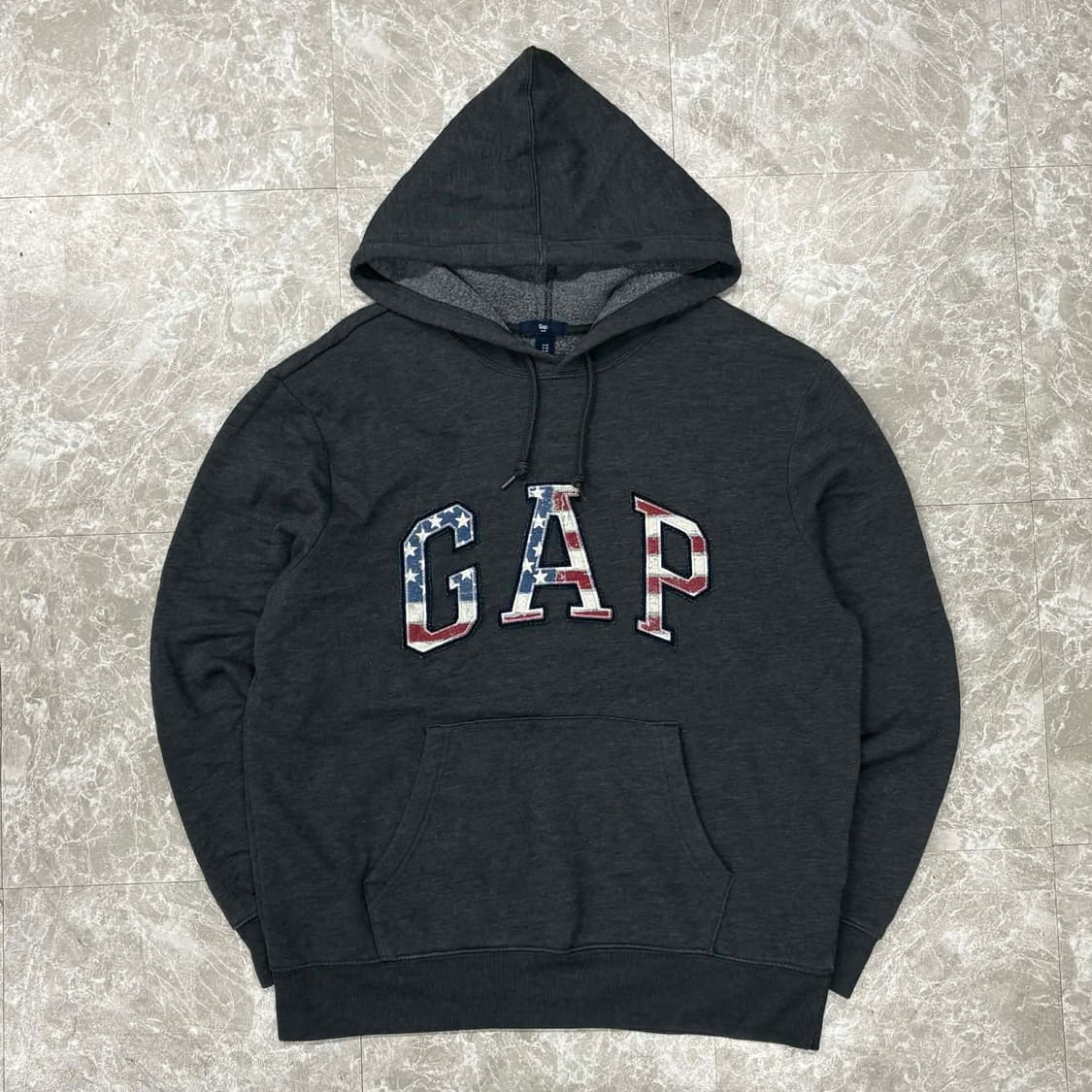 Gap 갭 성조기 그레이 스웨트셔츠 후드티(M) 상품이미지2