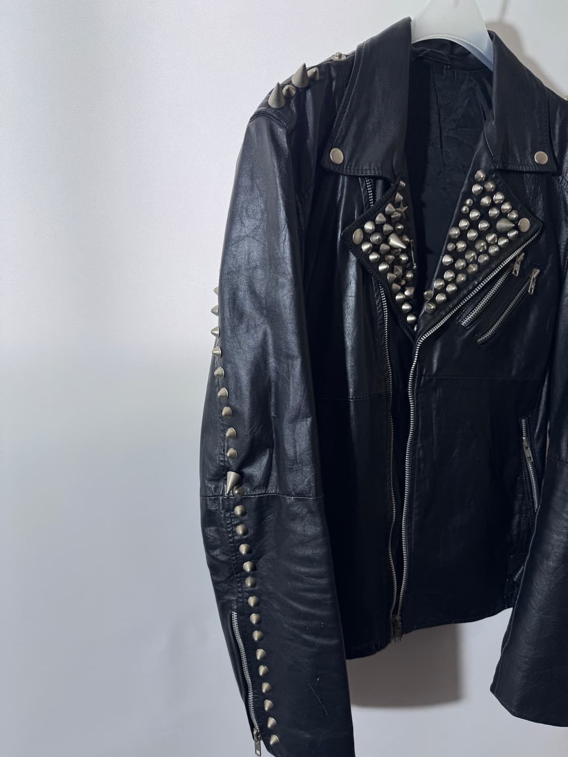 Vintage spike leather jacket 상품이미지4
