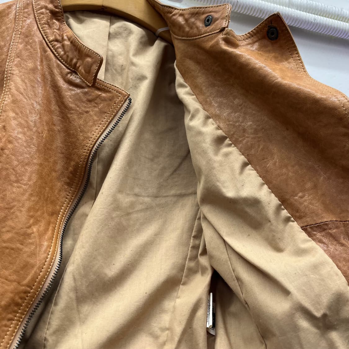 빈티지 양가죽 라이더 자켓  상품이미지4