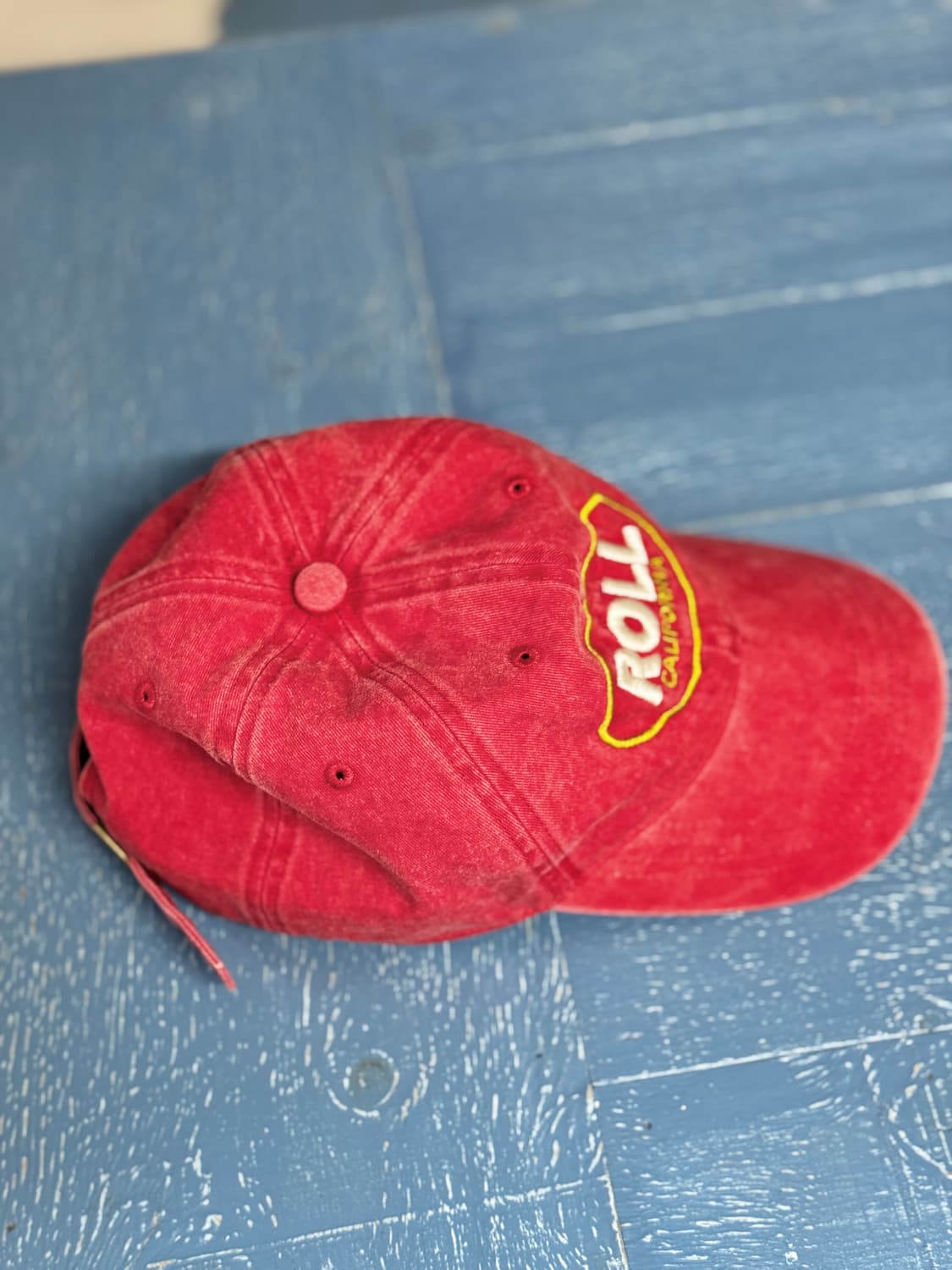 반스아웃피터스 피그먼트 다이 ROLL볼캡 레드 상품이미지4