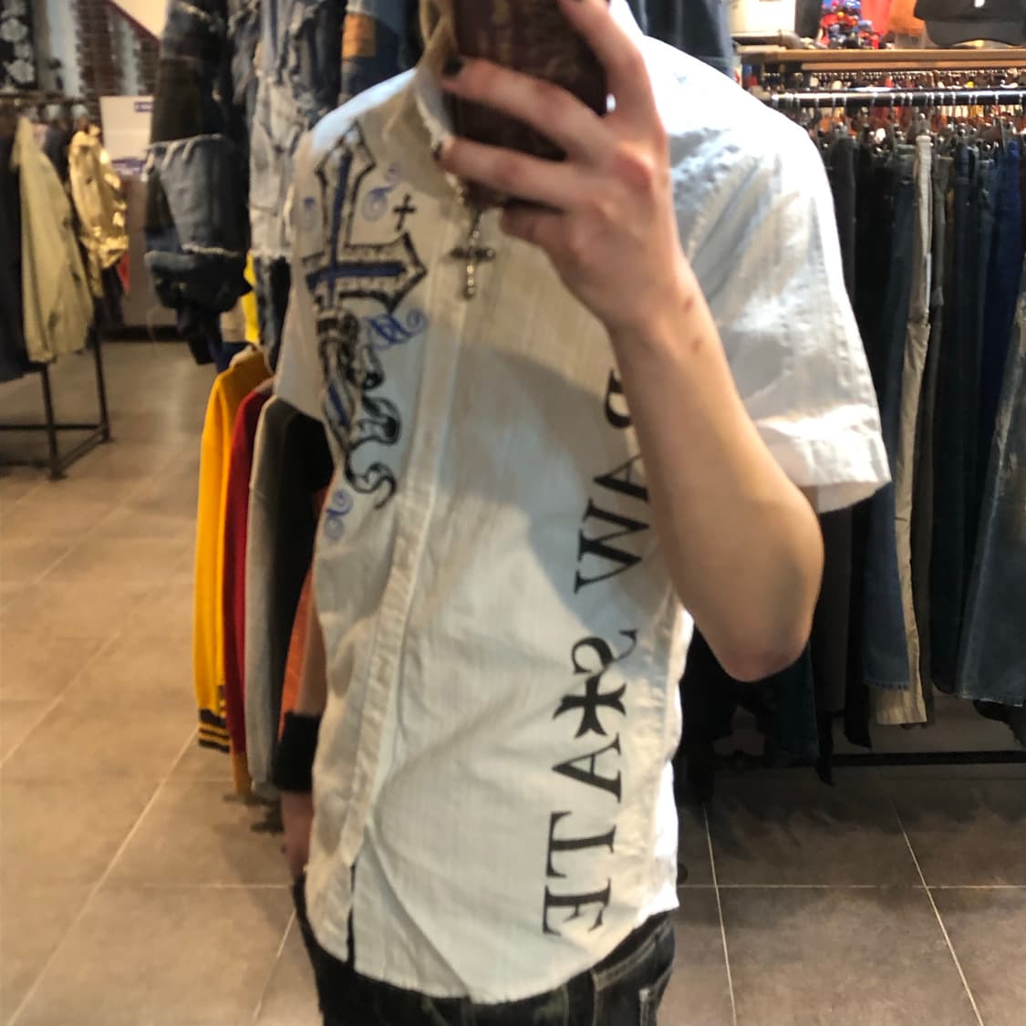 [NO.9] 로우스테이트 반팔셔츠 화이트 상품이미지2