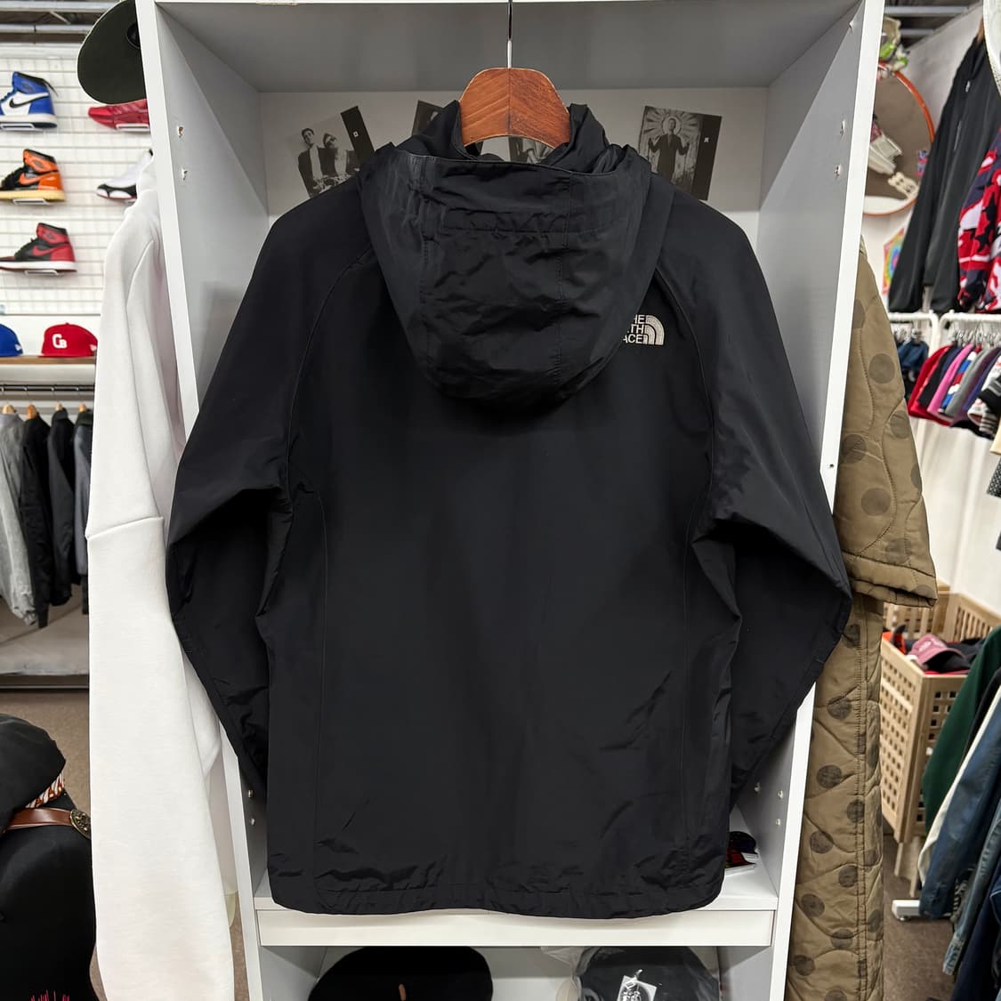 (M) 노스페이스 하이벤트 블랙 바람막이 후드 자켓 상품이미지3