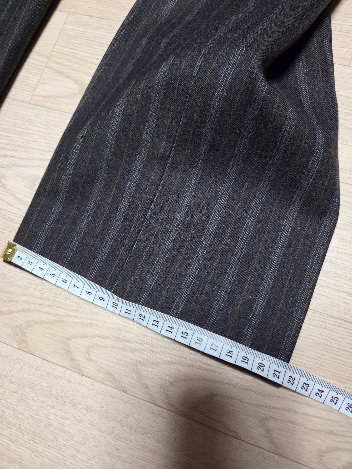 에르메네질도 제냐 브라운 스트라이프 수트 팬츠 슬랙스 정장바지 상품이미지9