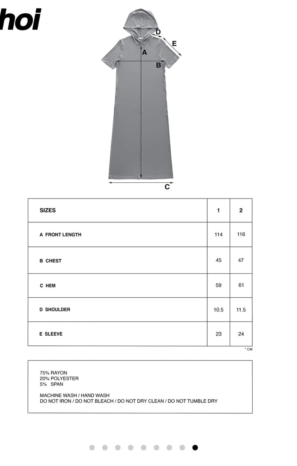 지초이 후드 롱원피스 상품이미지2