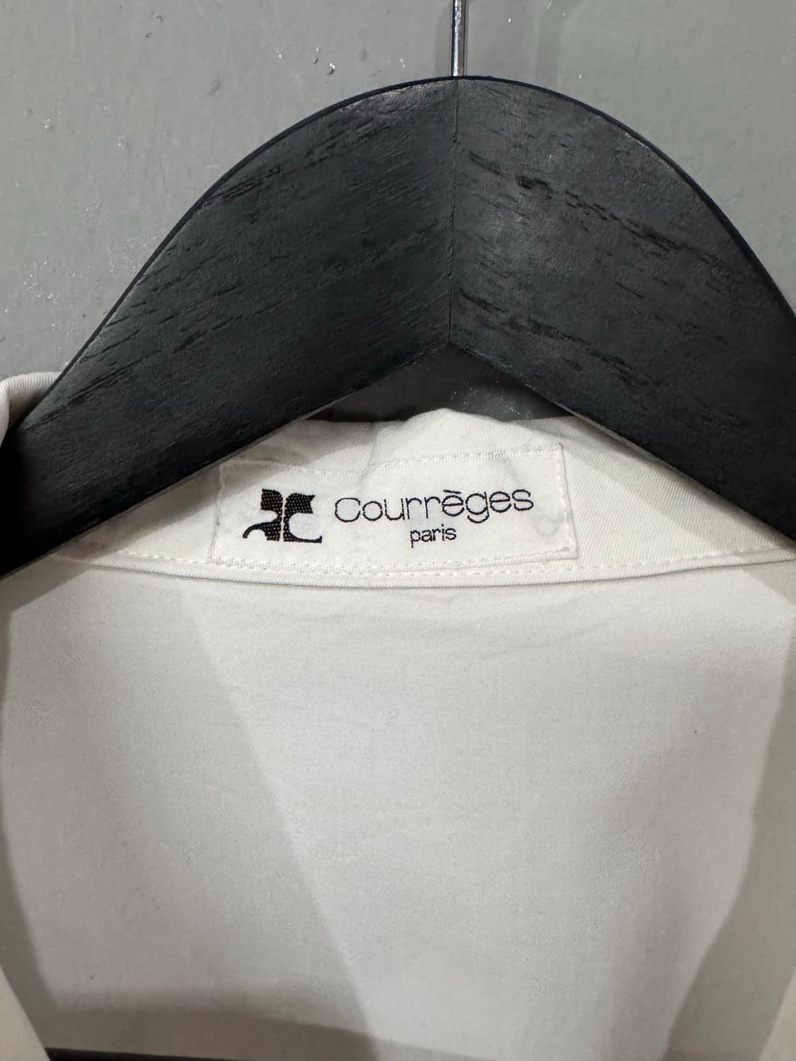 꾸레쥬 더블 화이트 크롭 봄버자켓  상품이미지5