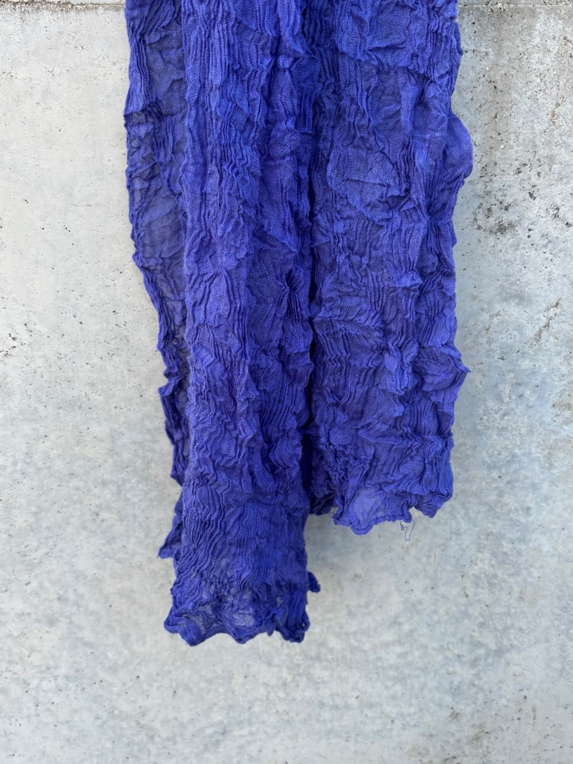 Vintage Pleats Blue Scarf 상품이미지3