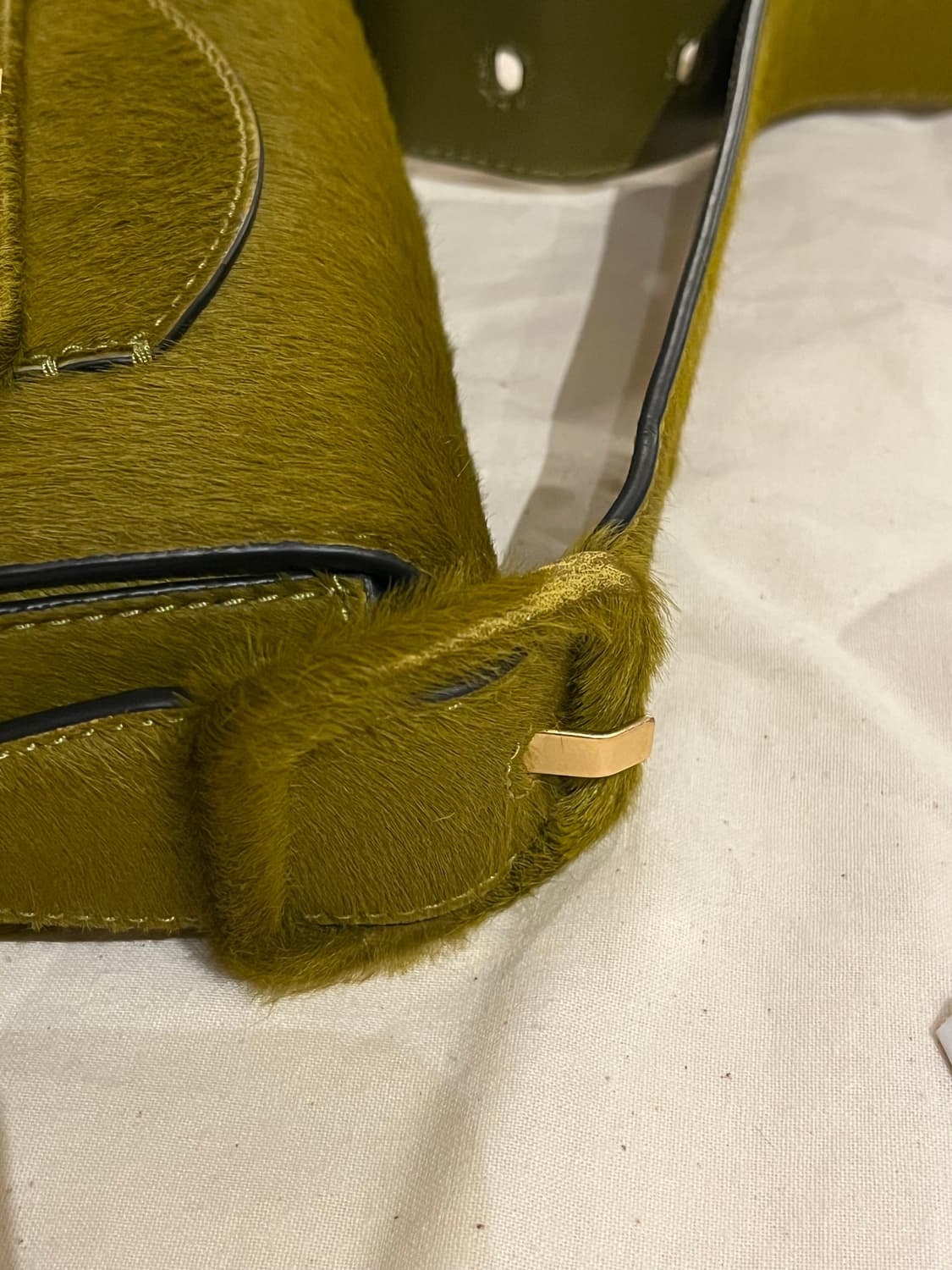 TORY BURCH 올리브색 송치가죽 숄더백 상품이미지6