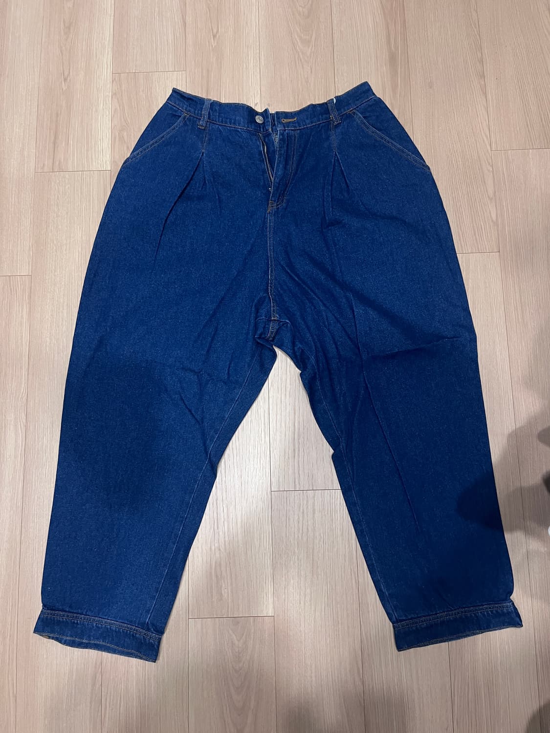 Soulberry 빈티지 벌룬핏 밴딩 데님 팬츠 (30~) 상품이미지2