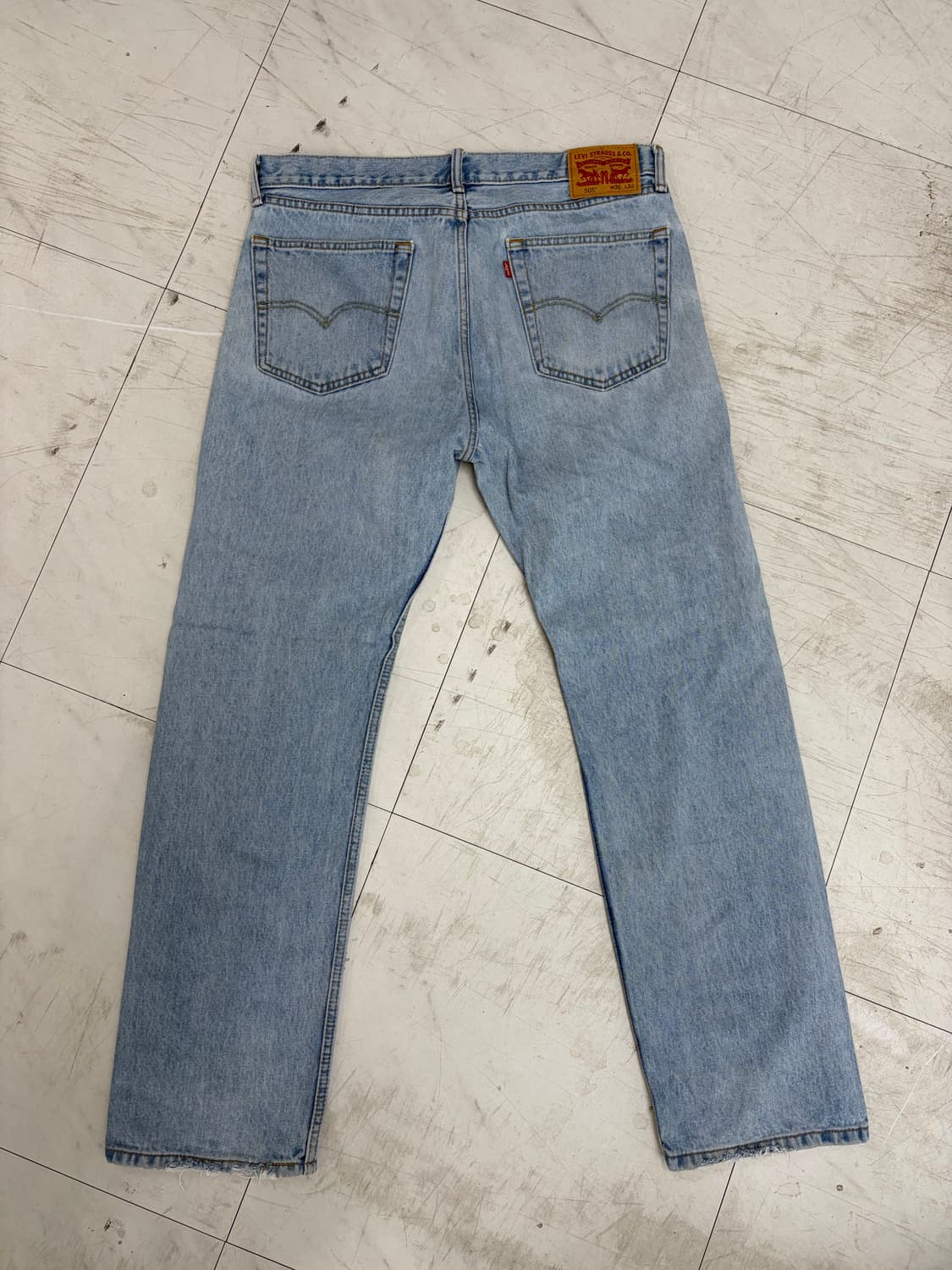 a215) 36 리바이스 505 연청 상품이미지4