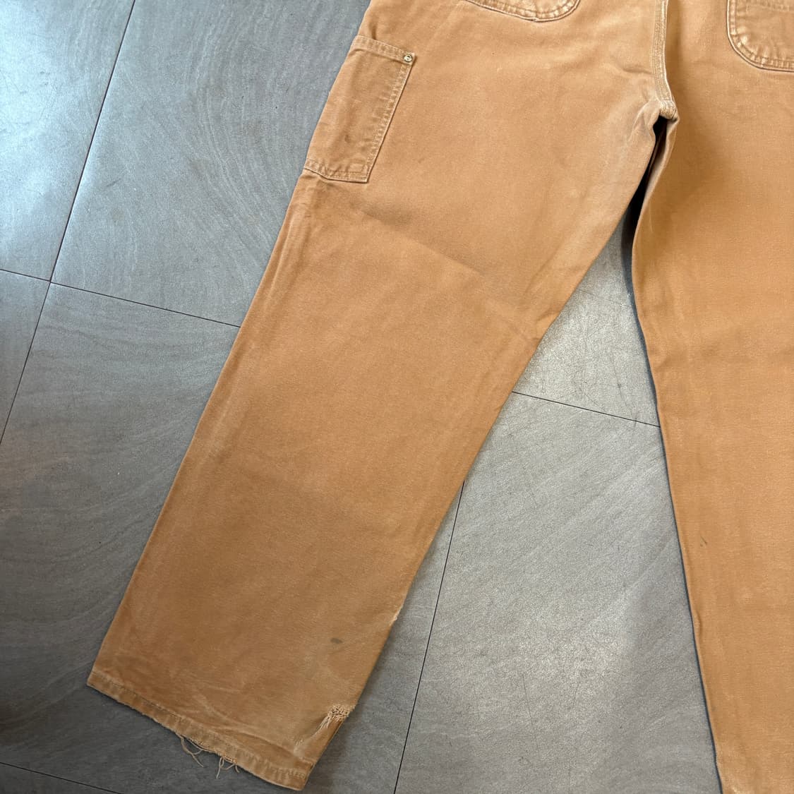 Carhartt 칼하트 오리지널 브라운 더블니 팬츠 바지 상품이미지8