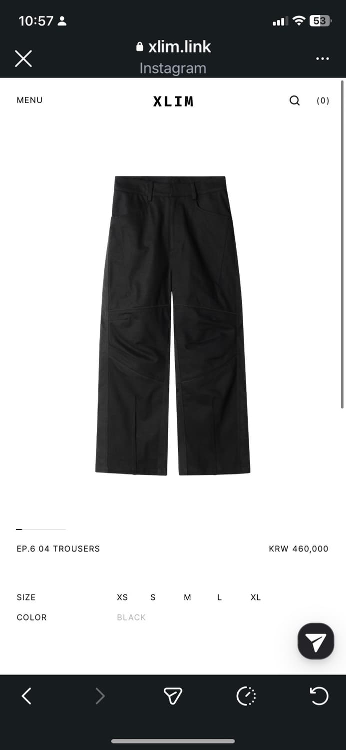 [s] Xlim EP.6 04 TROUSERS 상품이미지1