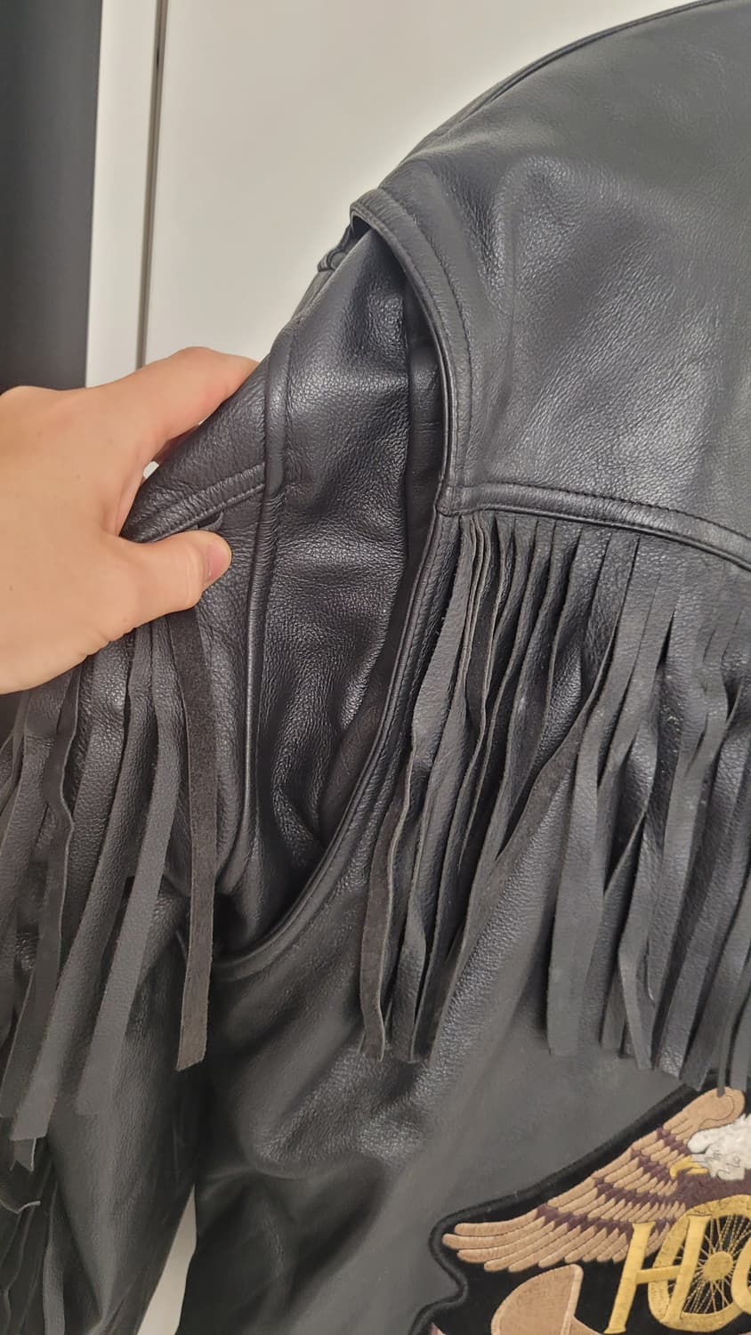 manstar 맨스타  할리데이비슨  소가죽 라이더 자켓-L사이즈 상품이미지4