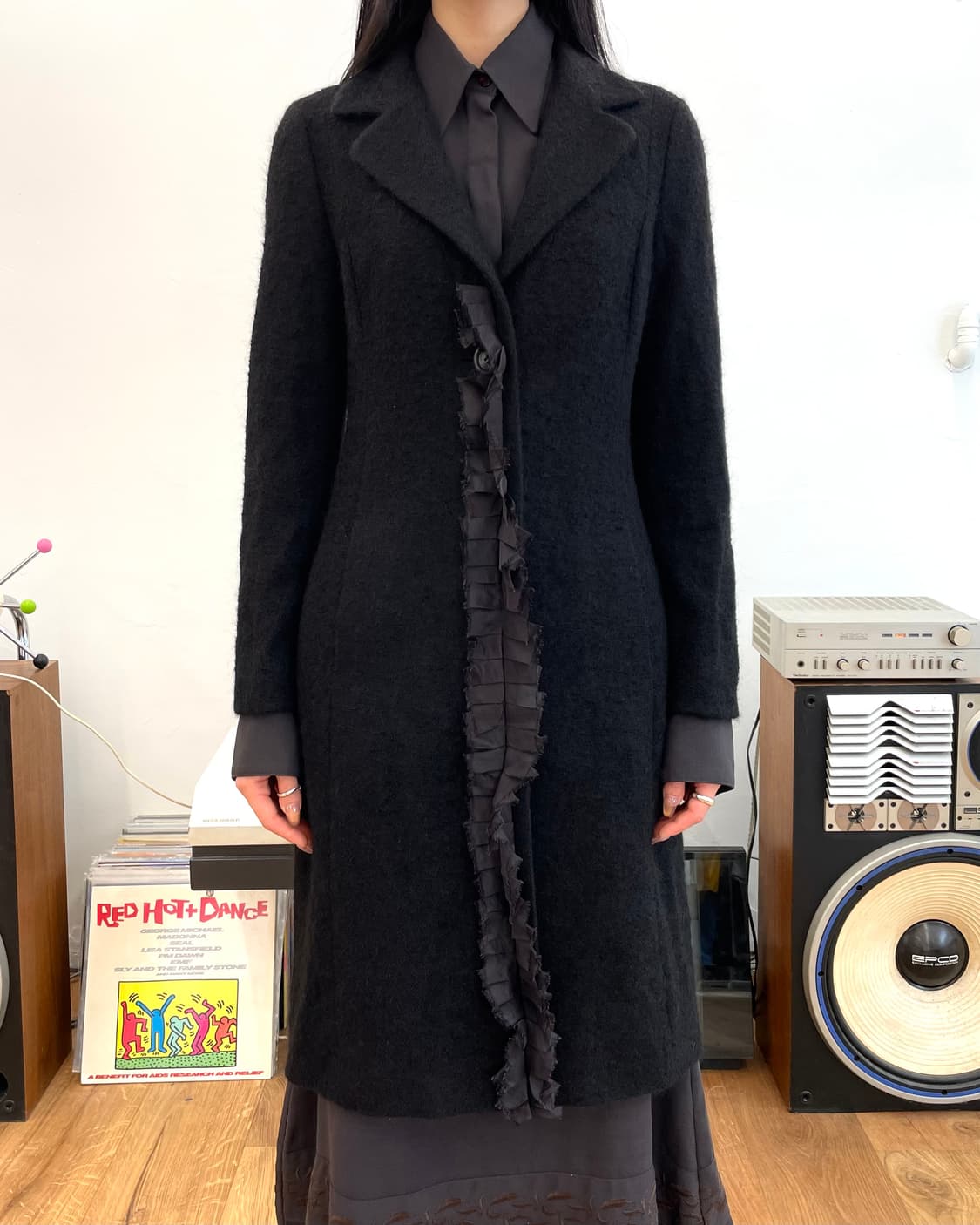 [38] 휴고보스 러플 울 코트 상품이미지2