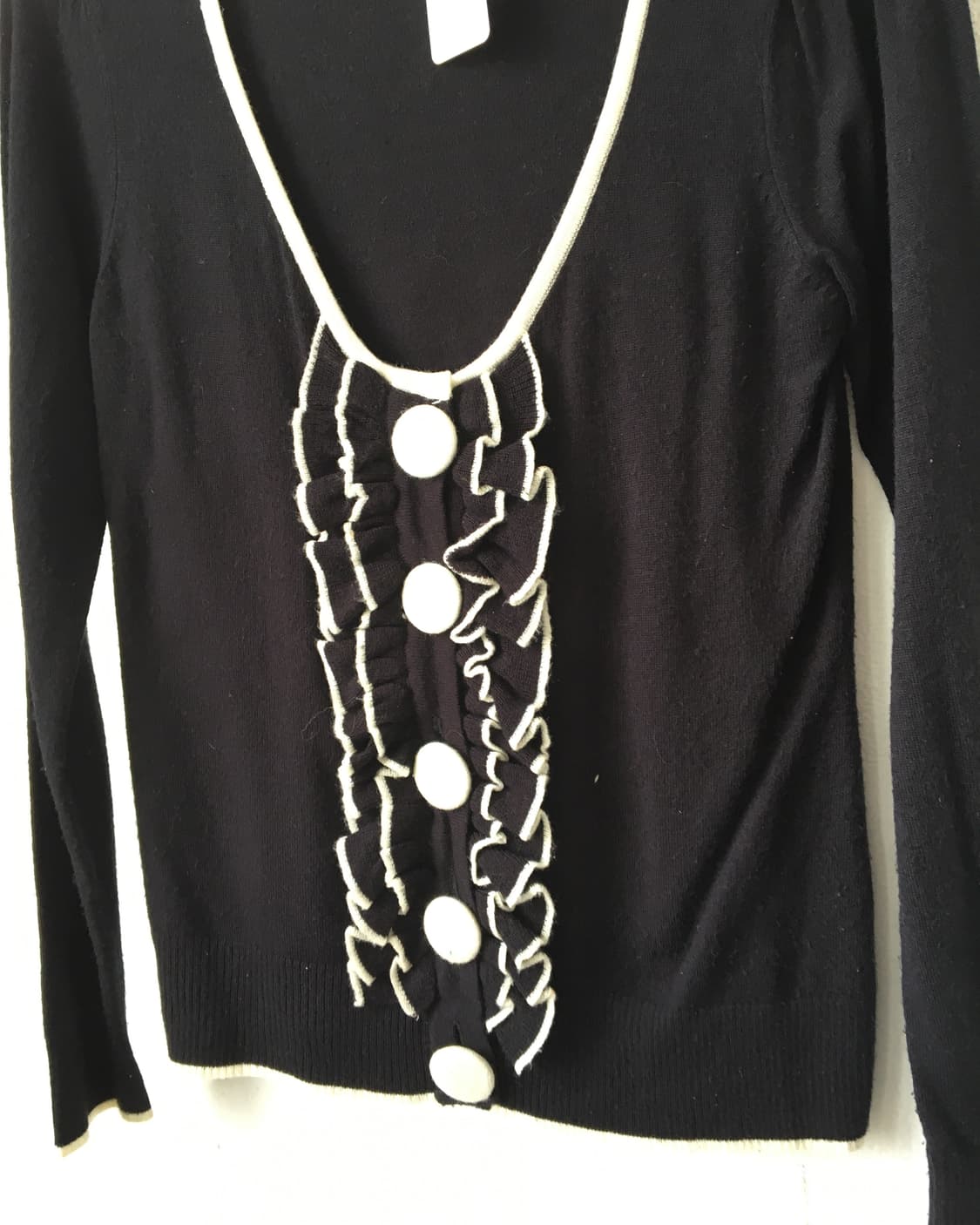 Button frill point knit  상품이미지3