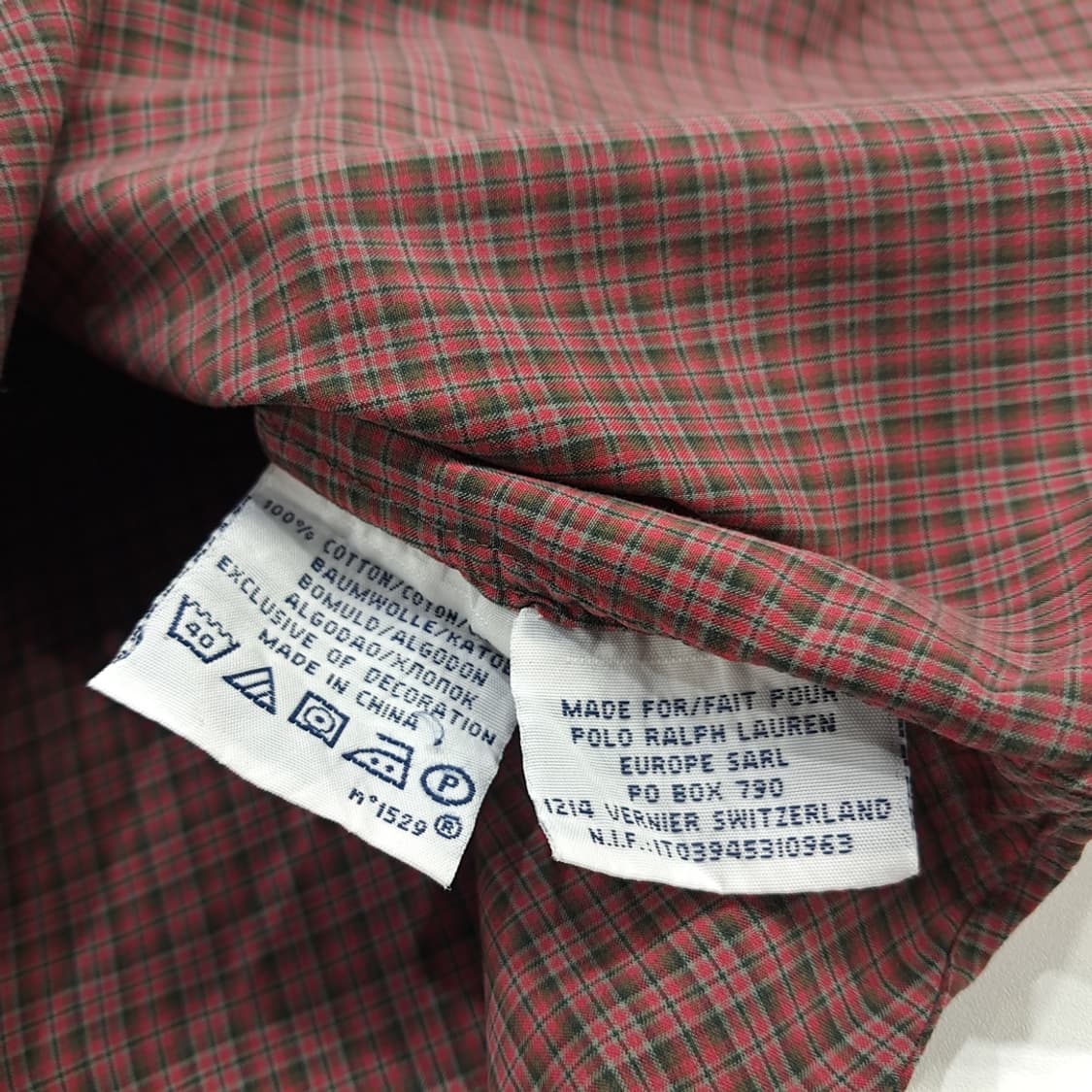 CN751 L 폴로 랄프로렌 크리스마스 미니 타탄체크 긴팔 셔츠 남방 상품이미지6