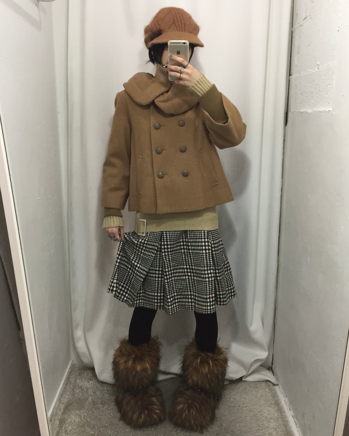 브라운 체크 코디 🍪 상품이미지3