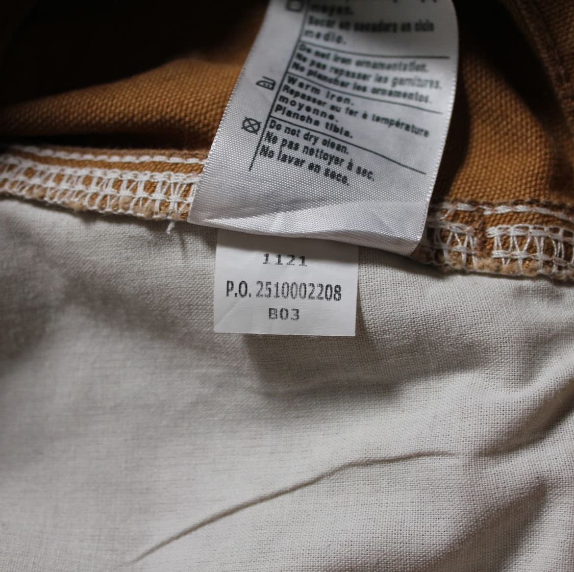 Carhartt 칼하트 B11 브라운 덕 워크 팬츠 상품이미지10