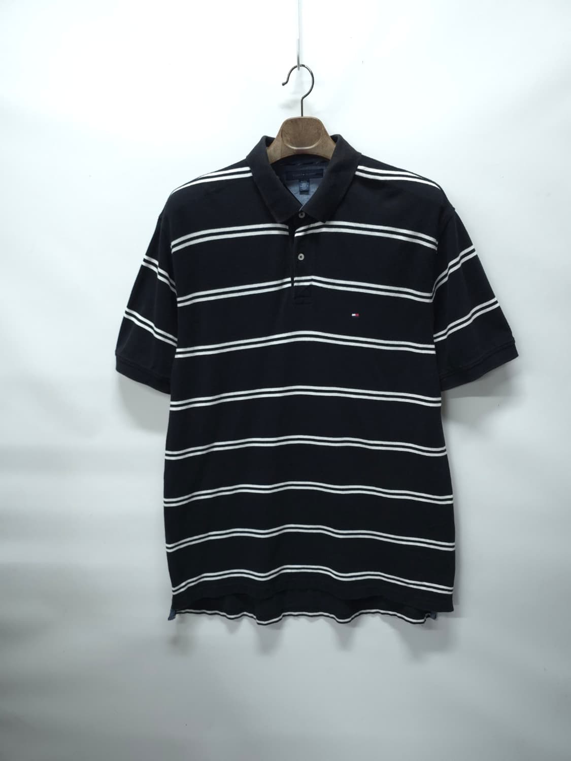 빅사이즈) 타미힐피거 스트라이프 카라반팔 (115~120) 상품이미지1