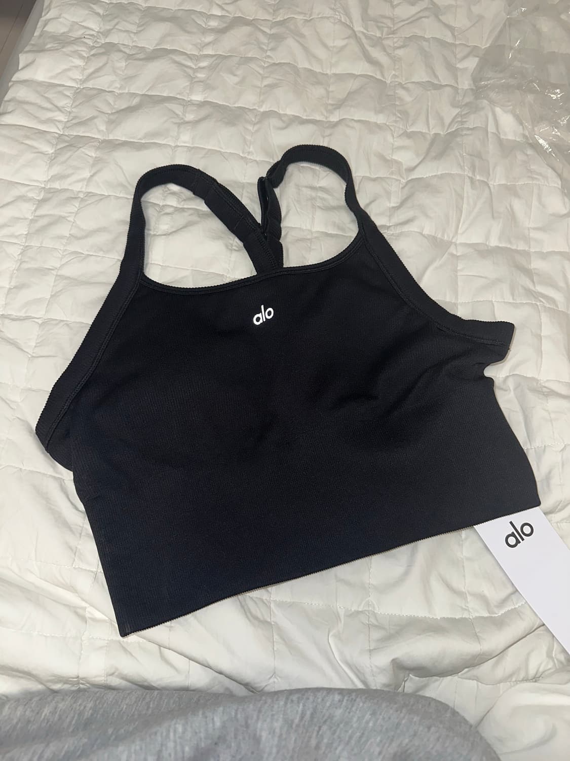 Alo 요가 브라탑 블랙 M_새상품 상품이미지1