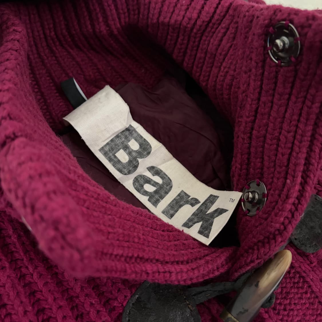 Bark 바크 빈티지 니트 더블코트 S 상품이미지5