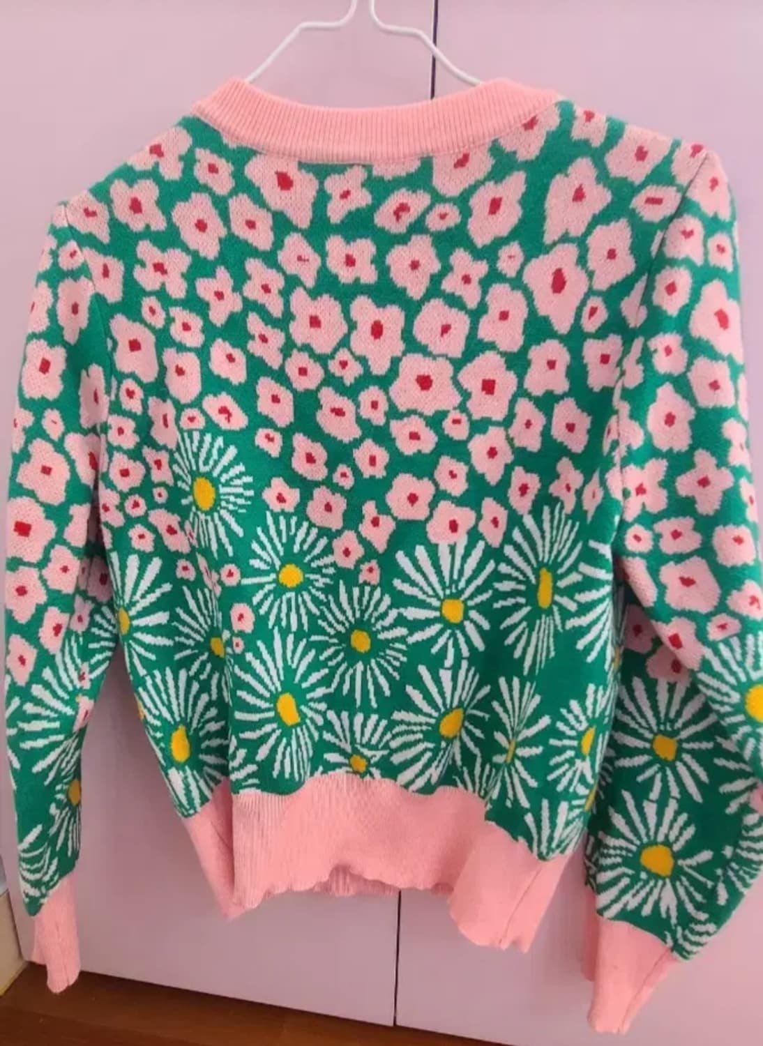 벚꽃 플라워 패턴 니트 상품이미지2