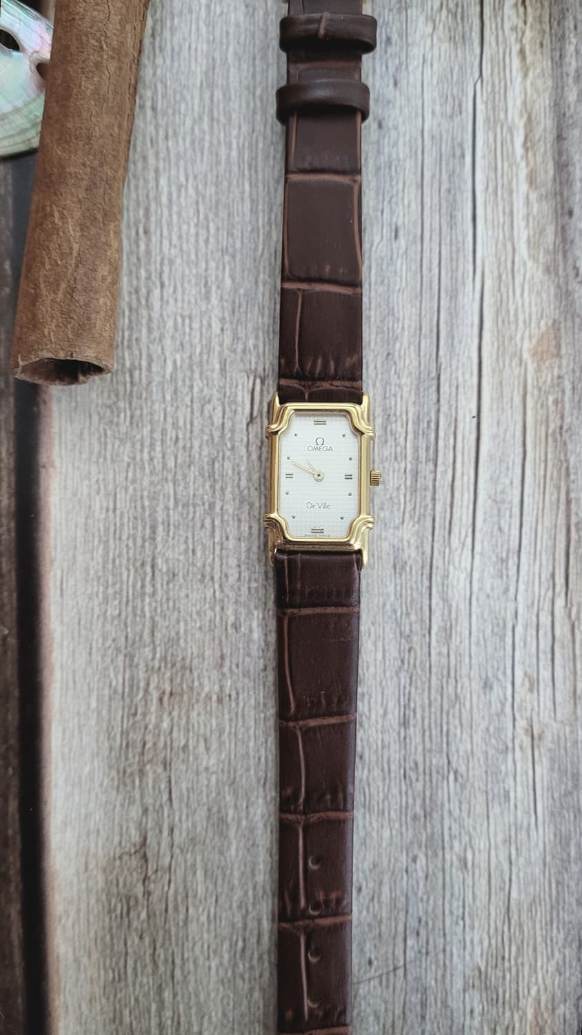 정품 오메가 드빌 Challenge 탱크 쿼츠 시계 상품이미지2