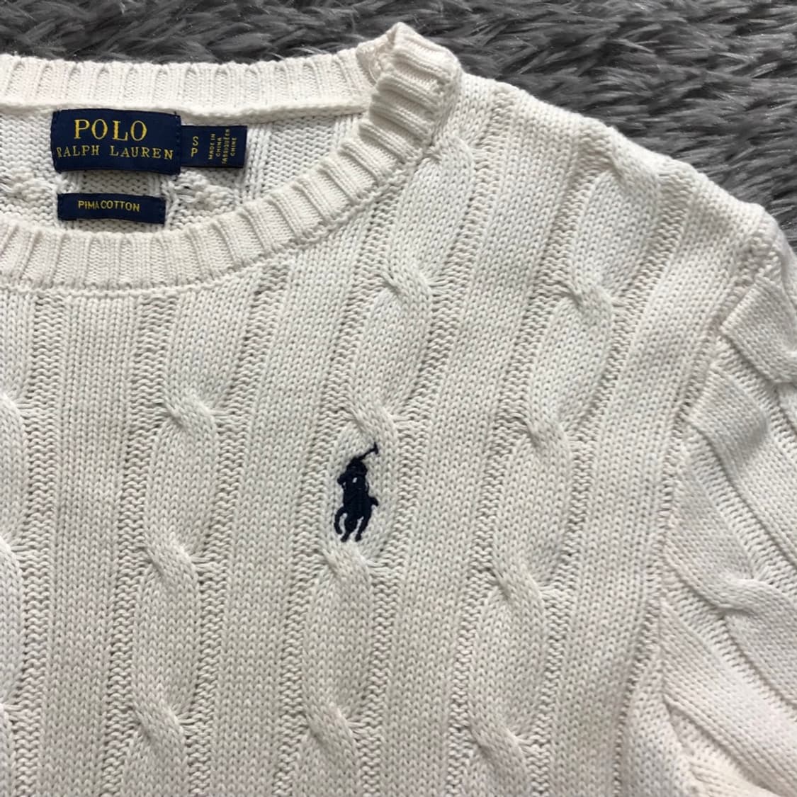 [여성 S] 폴로(POLO)랄프로렌 피마코튼 반팔 니트@135 상품이미지3