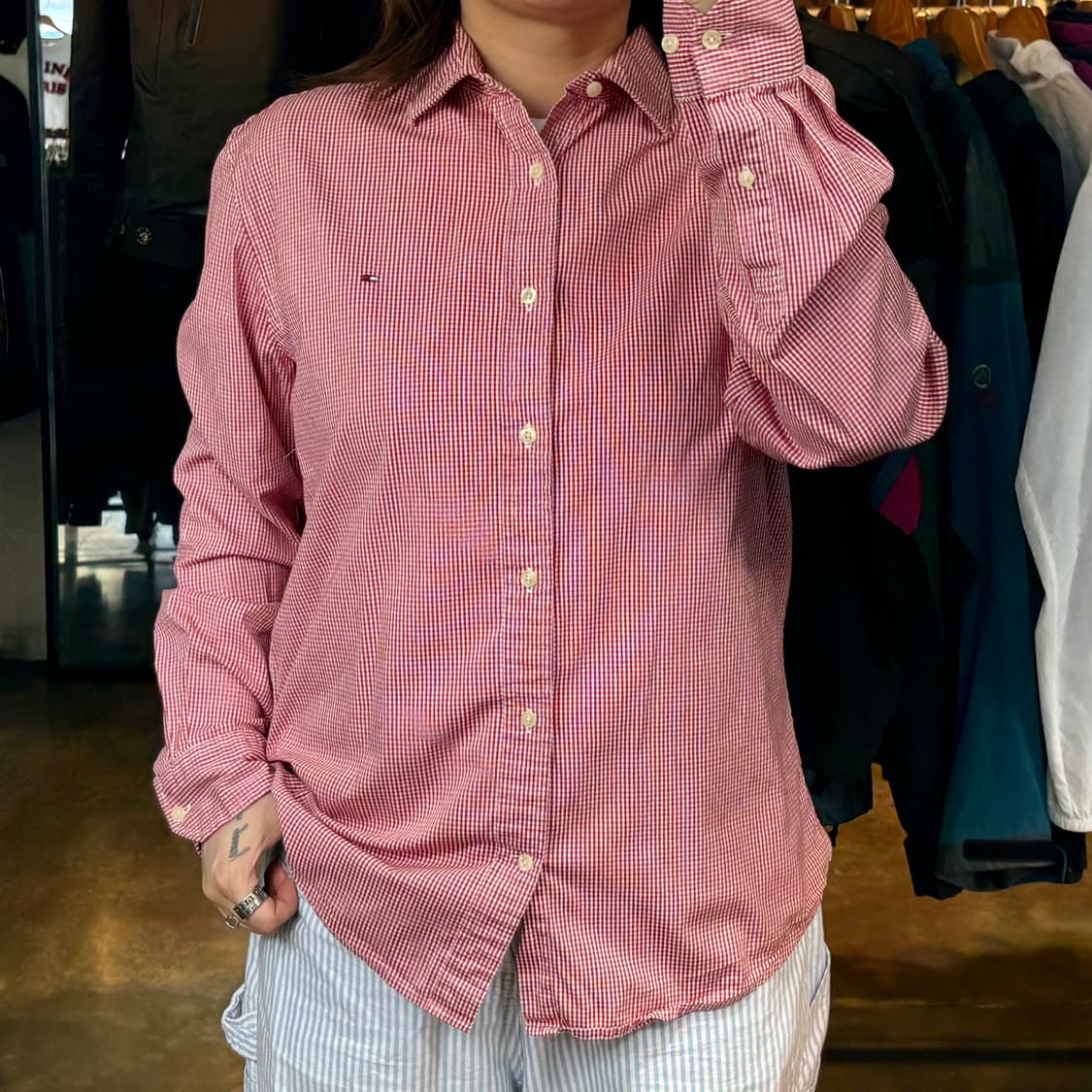 타미힐피거 체크셔츠 상품이미지1