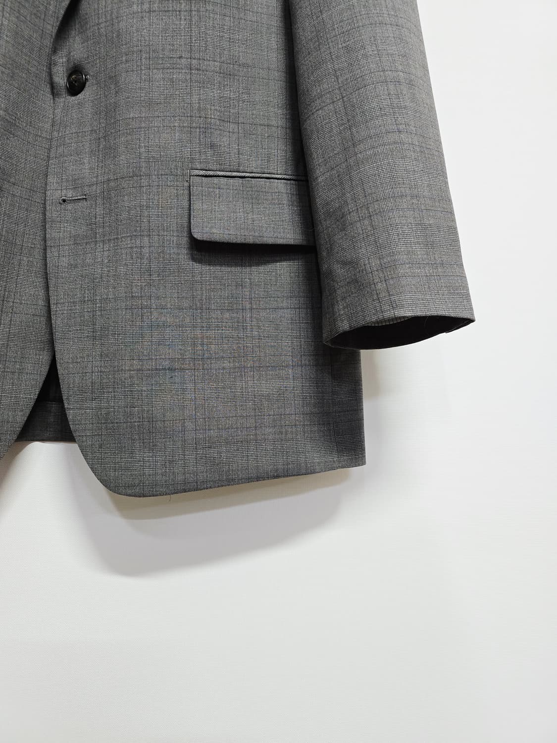 커스텀멜로우 체크 패턴 남성 자켓 상품이미지2