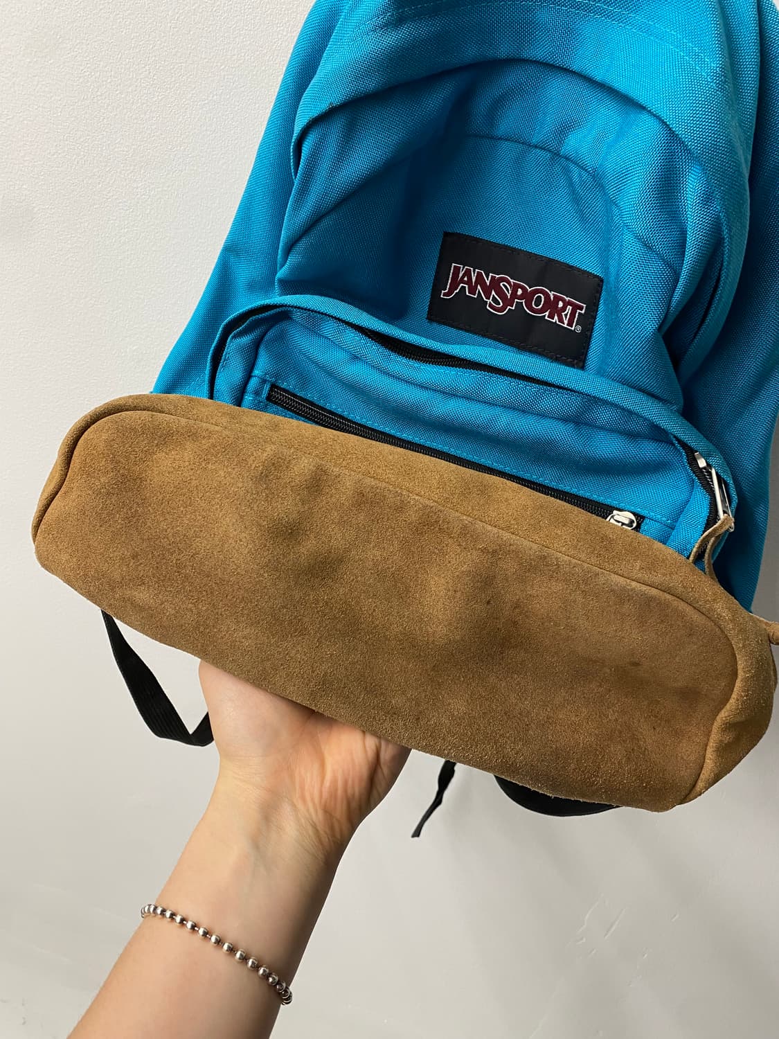 [35*50 ] Jansport 잔스포츠 스웨이드 바텀 백팩 상품이미지4