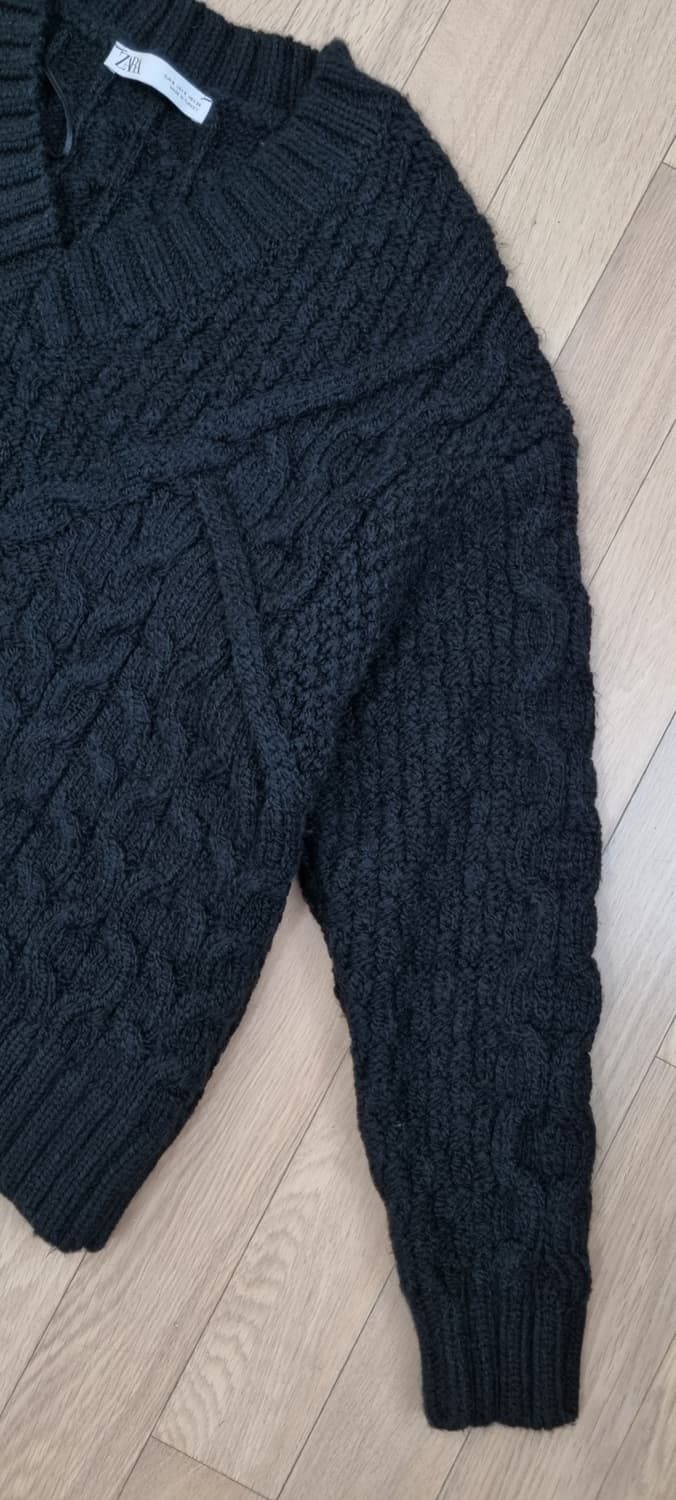 ZARA 자라 브이넥 오버핏 니트 S _ 여성 상품이미지4