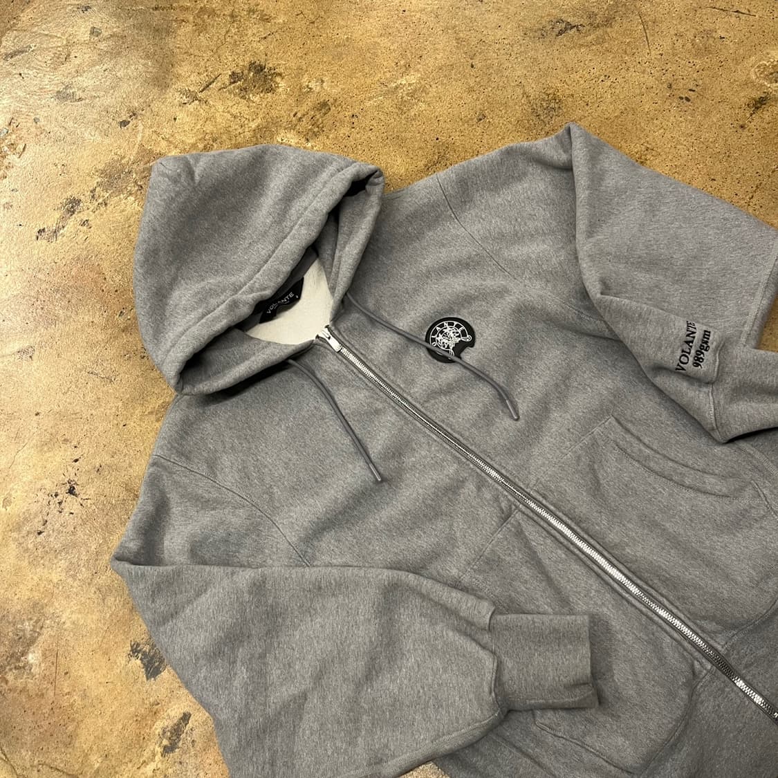 [정품/2] VOLANTE 989gsm 그레이 후드집업 b15 상품이미지1